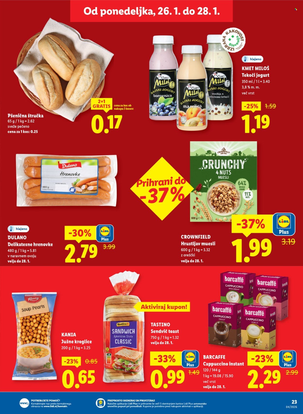 LIDL katalog - Od četrtka, 22. 1. 2026 (2026-01-22 - 2026-01-28)