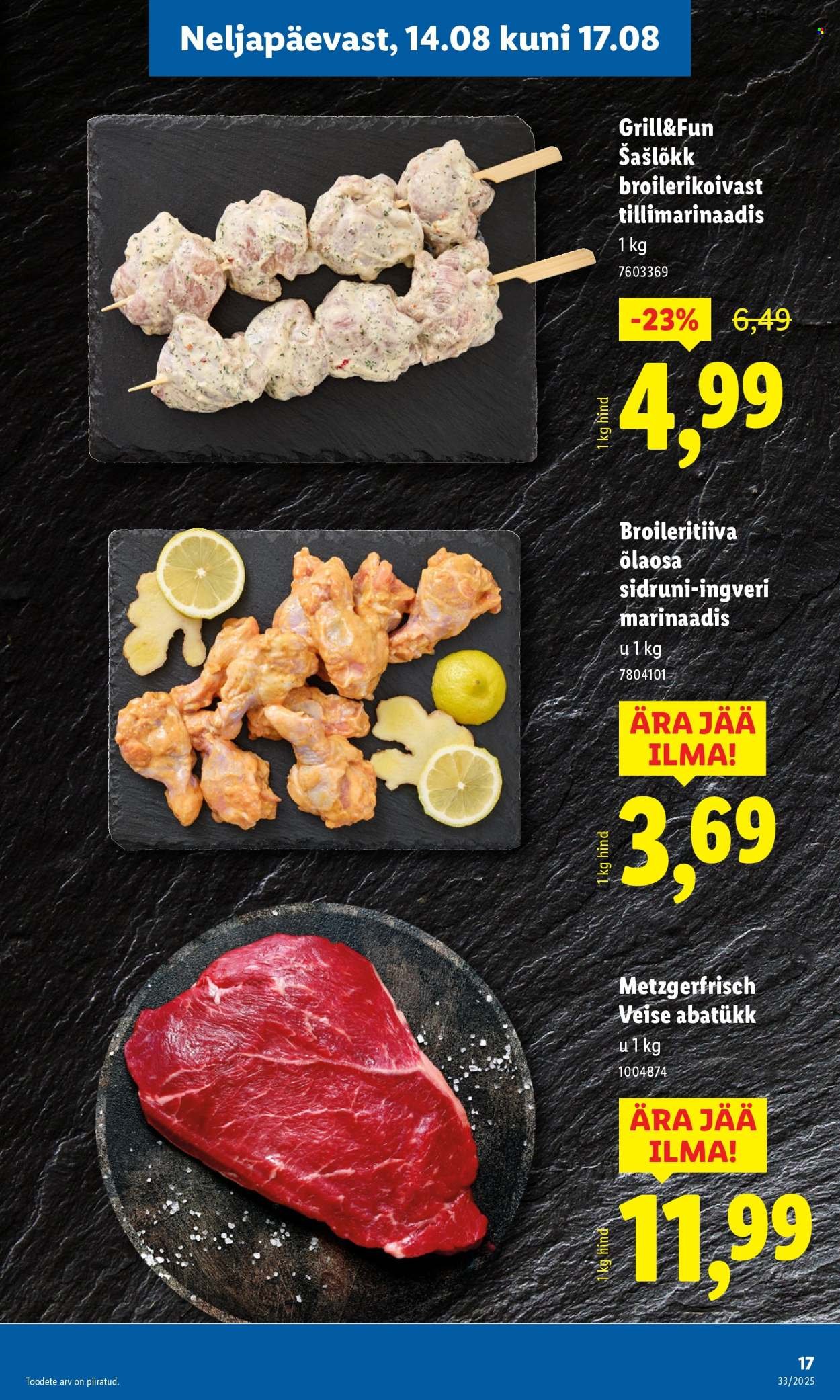 LIDL katalog - Nädalalõpu pakkumised (2025-08-14 - 2025-08-17)