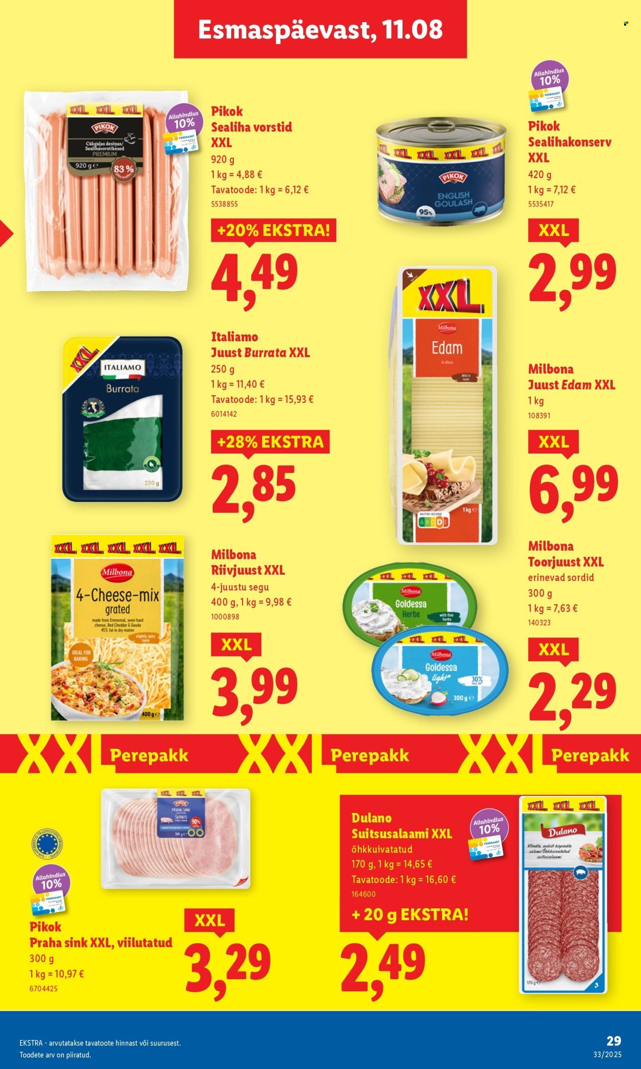 LIDL katalog - Nädalalõpu pakkumised (2025-08-14 - 2025-08-17)