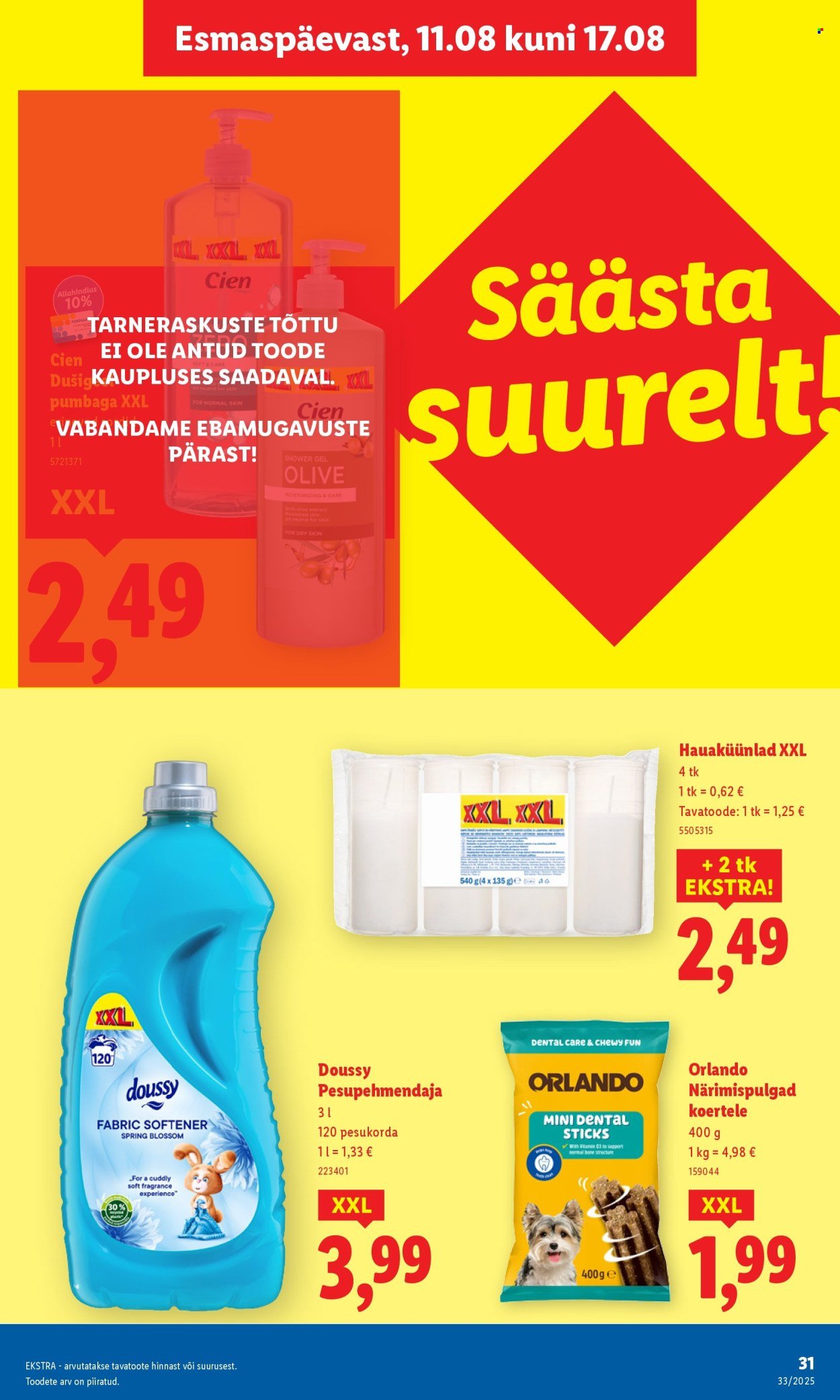 LIDL katalog - Nädalalõpu pakkumised (2025-08-14 - 2025-08-17)