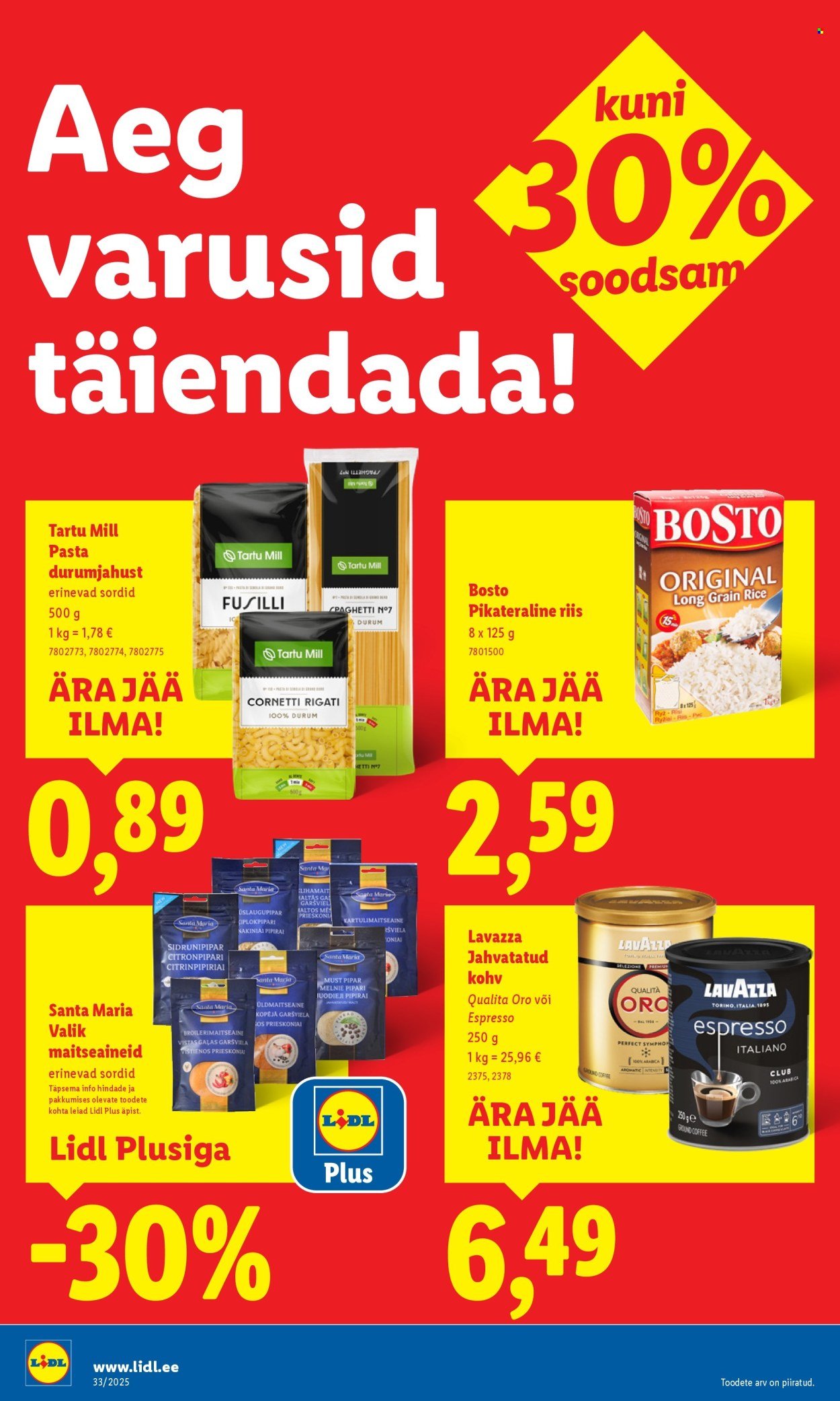 LIDL katalog - Nädalalõpu pakkumised (2025-08-14 - 2025-08-17)