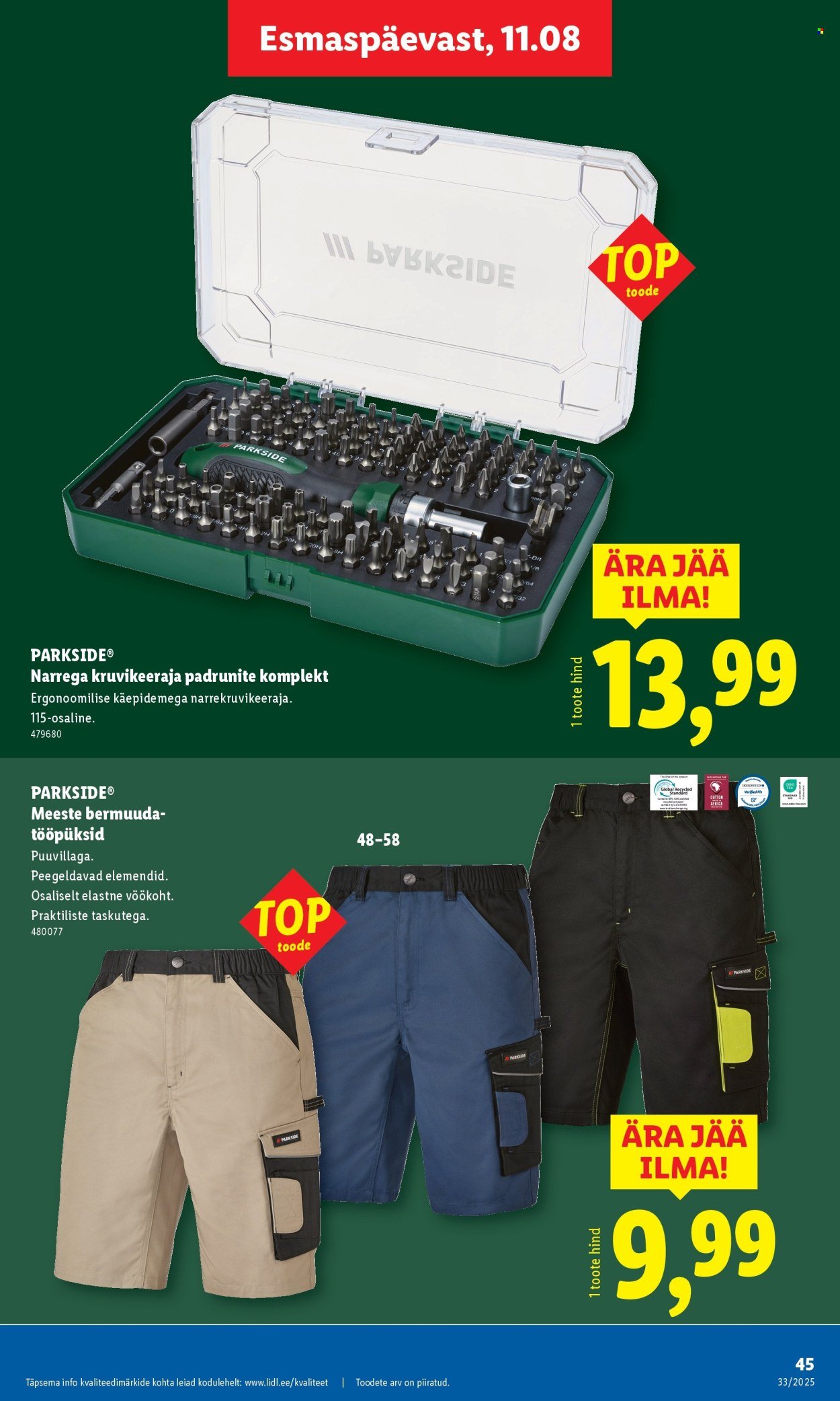 LIDL katalog - Nädalalõpu pakkumised (2025-08-14 - 2025-08-17)