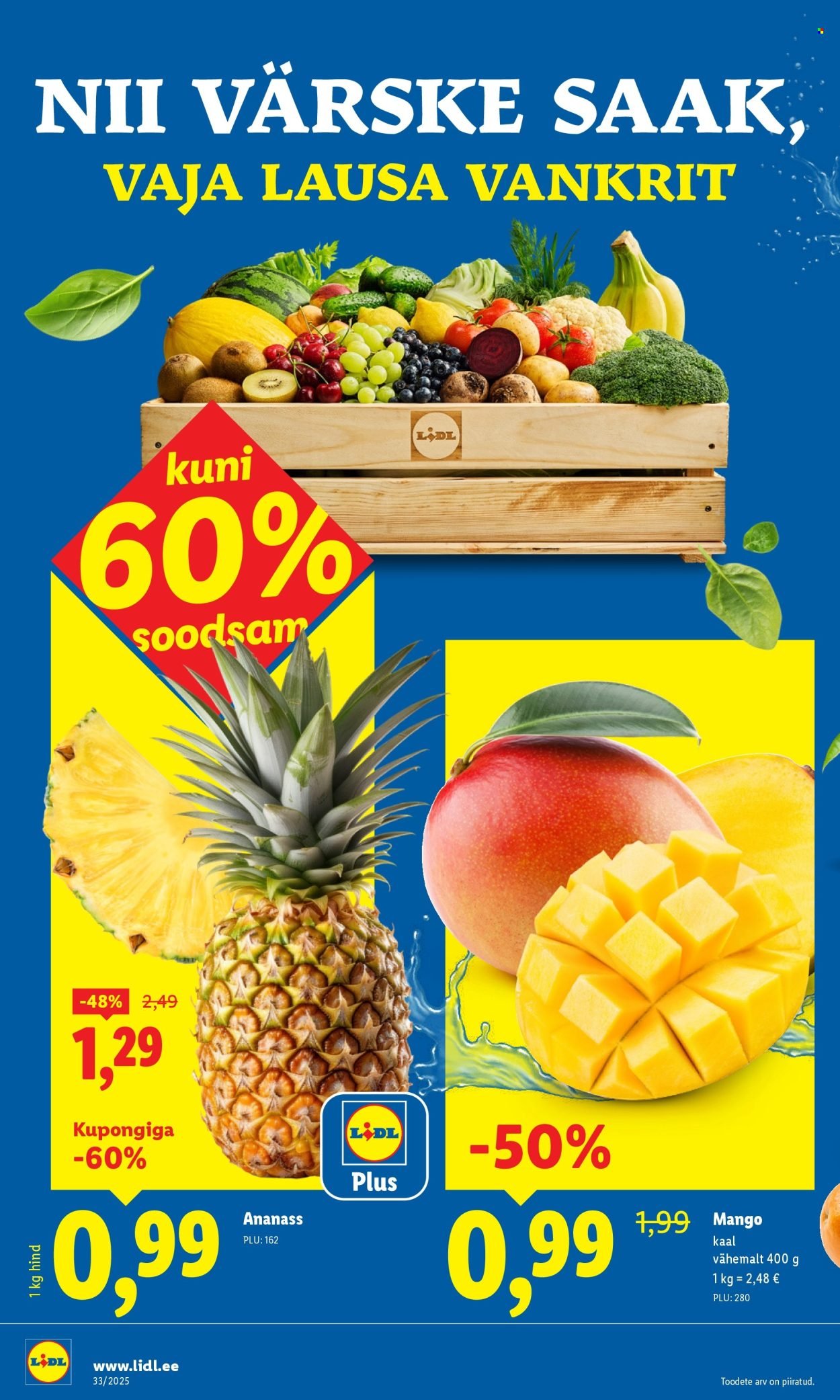 LIDL katalog - Nädalalõpu pakkumised (2025-08-14 - 2025-08-17)