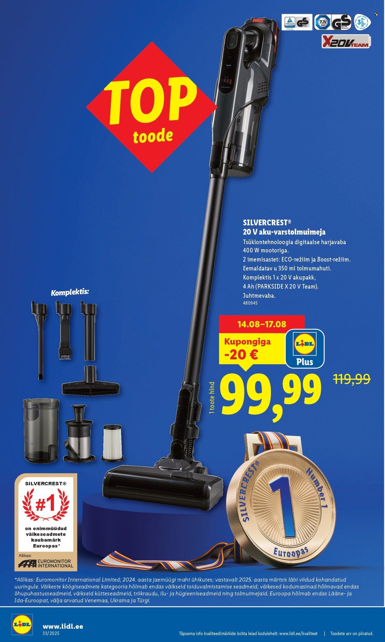 LIDL katalog - Nädalalõpu pakkumised (2025-08-14 - 2025-08-17)