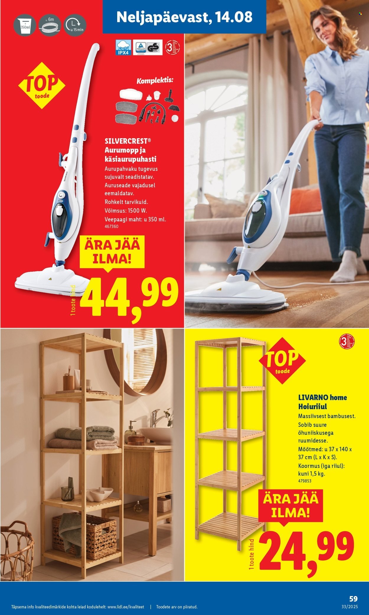 LIDL katalog - Nädalalõpu pakkumised (2025-08-14 - 2025-08-17)