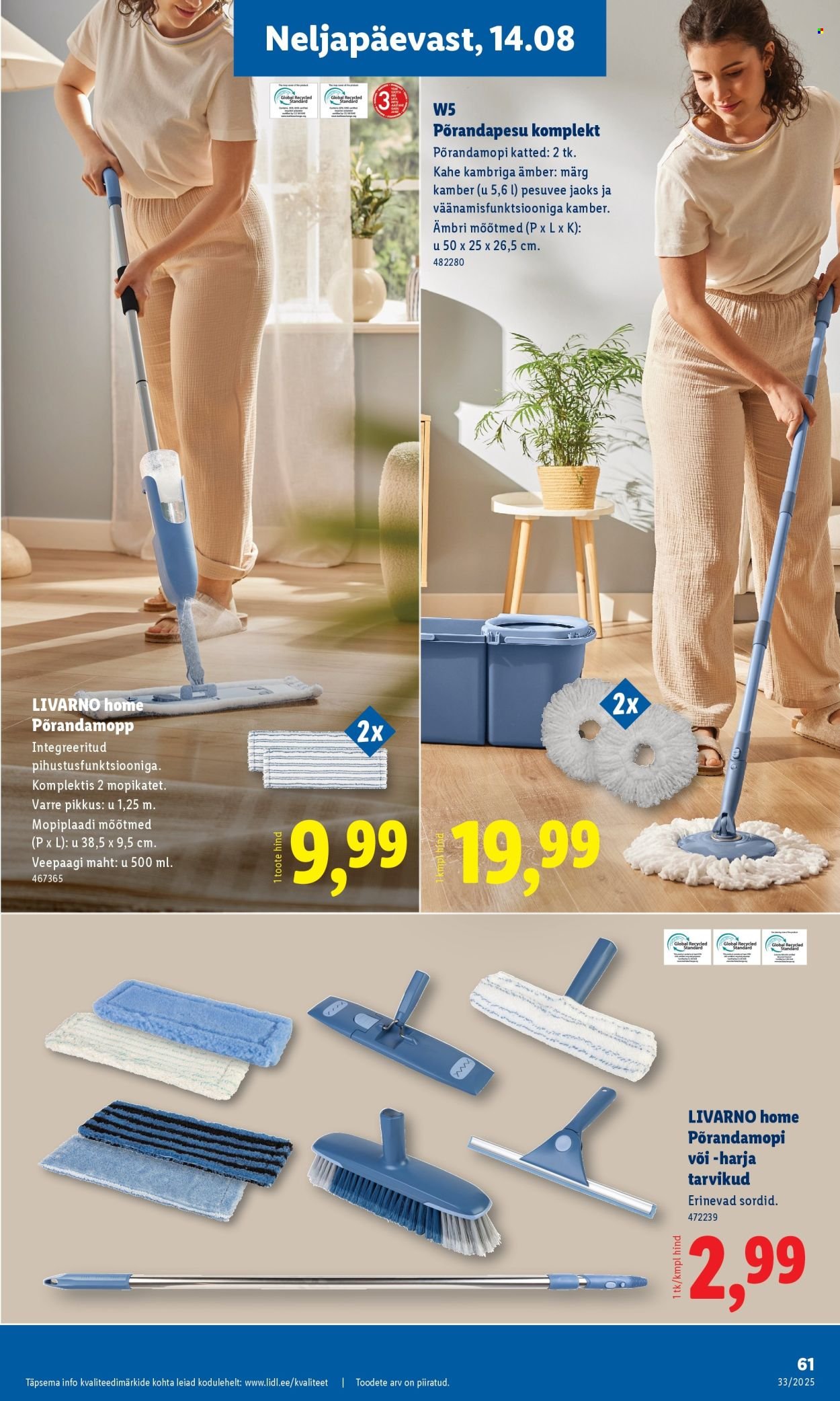 LIDL katalog - Nädalalõpu pakkumised (2025-08-14 - 2025-08-17)