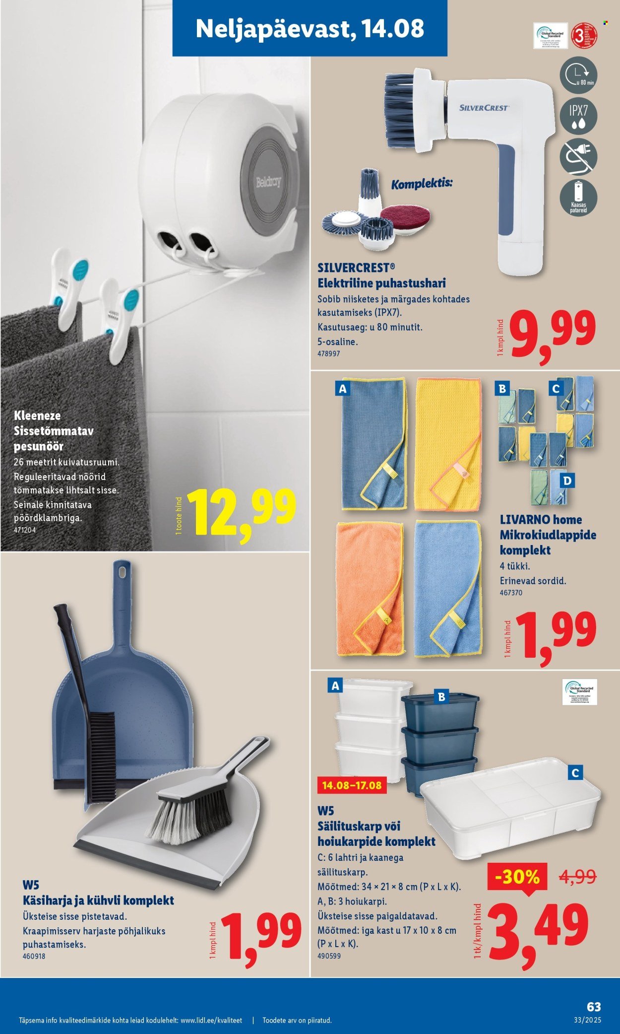 LIDL katalog - Nädalalõpu pakkumised (2025-08-14 - 2025-08-17)