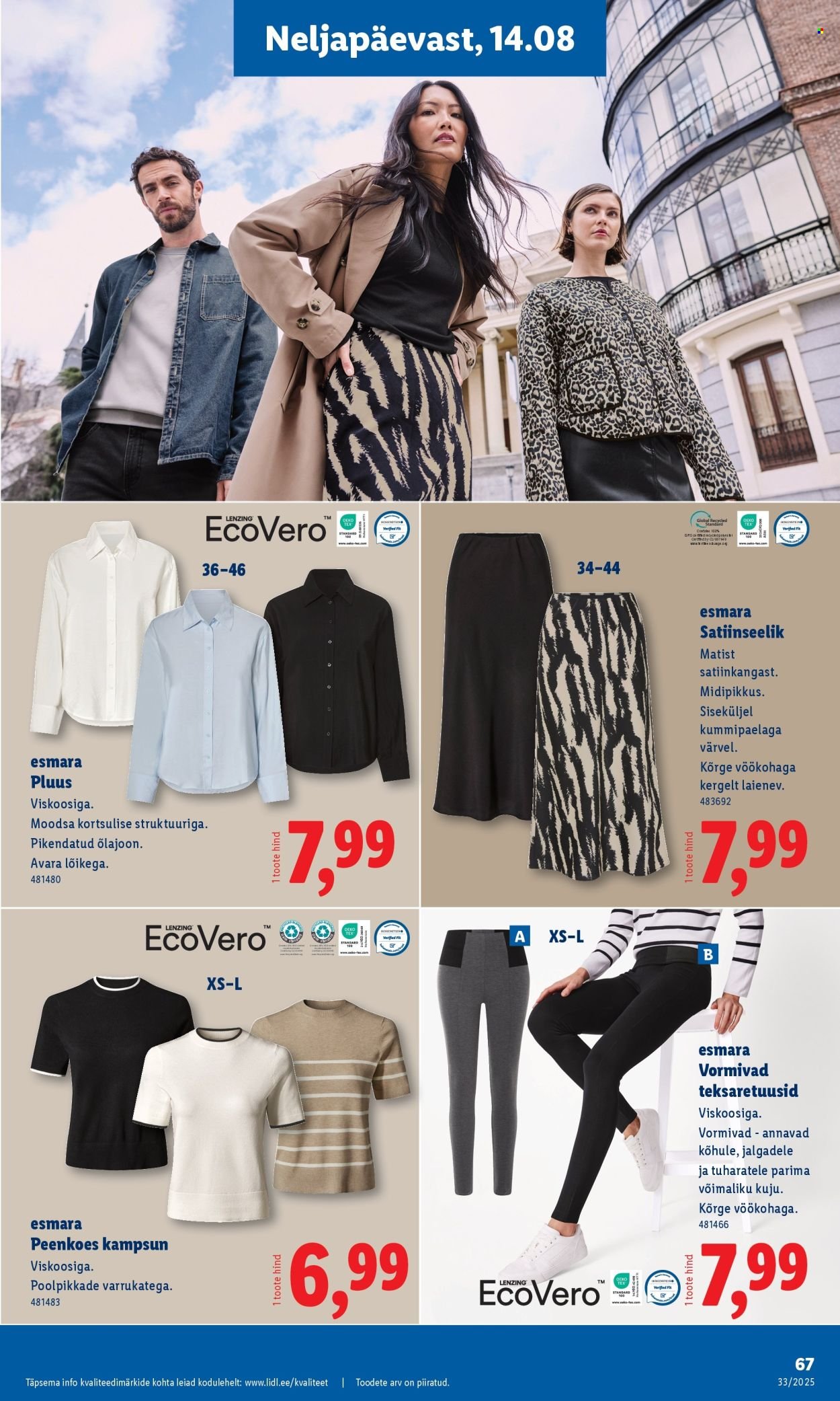 LIDL katalog - Nädalalõpu pakkumised (2025-08-14 - 2025-08-17)