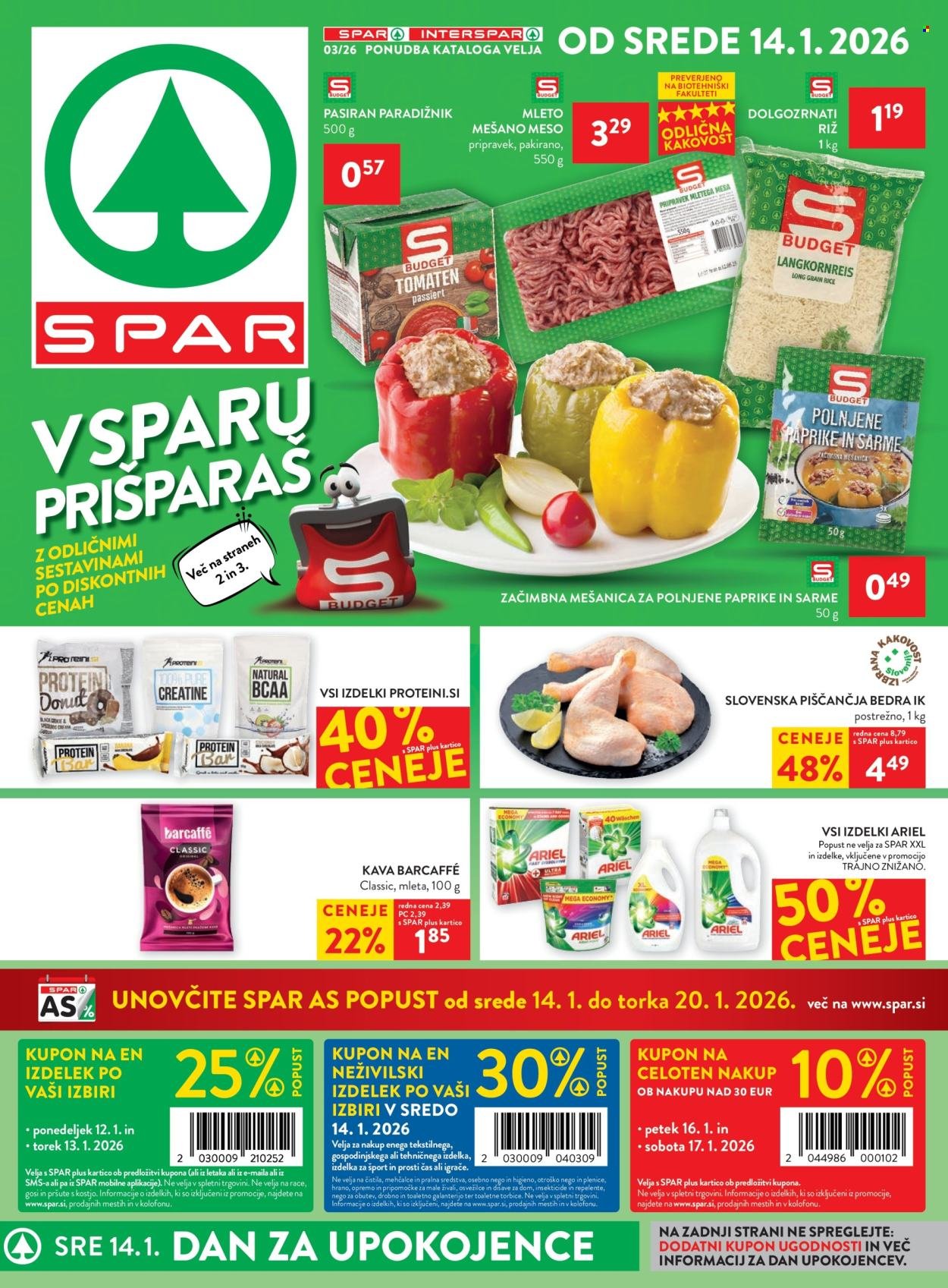 SPAR katalog - Od srede, 14. 1. 2026 (2026-01-14 - 2026-01-27)