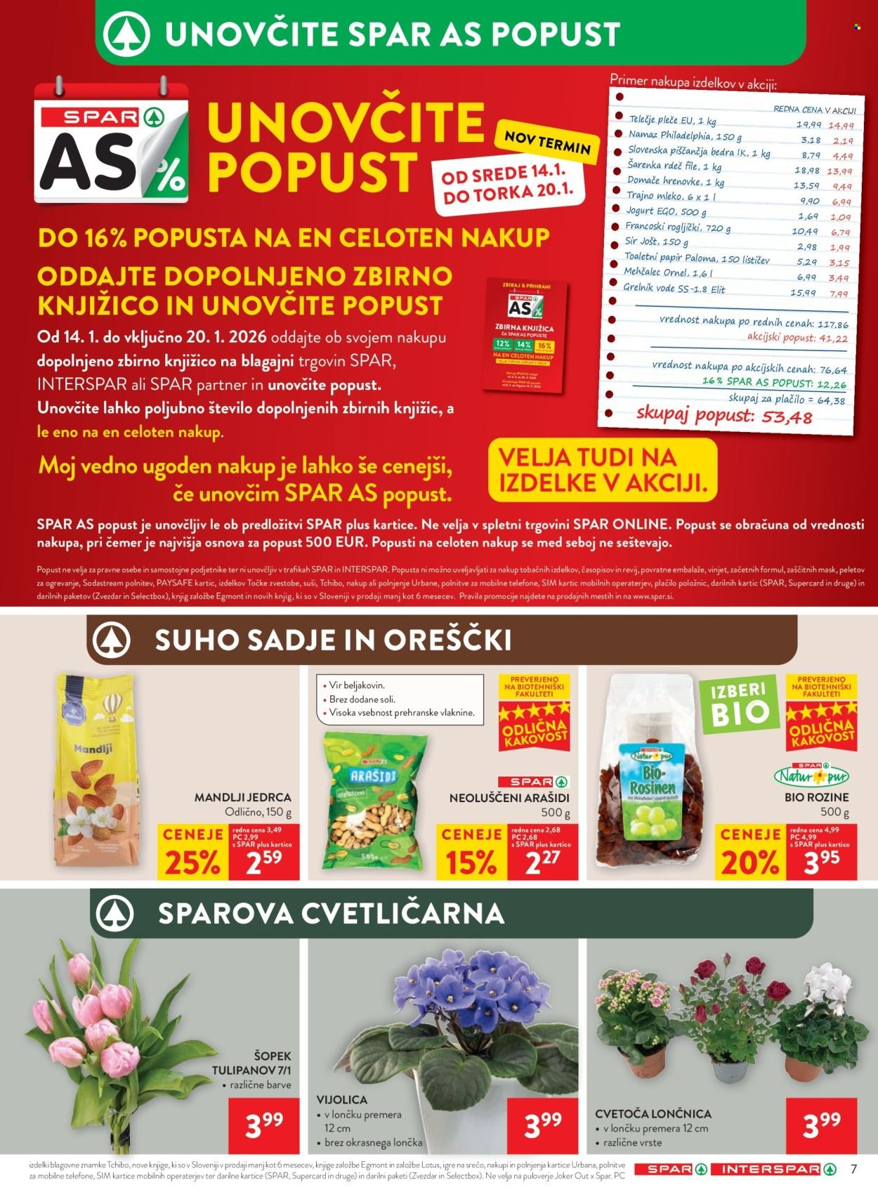 SPAR katalog - Od srede, 14. 1. 2026 (2026-01-14 - 2026-01-27)