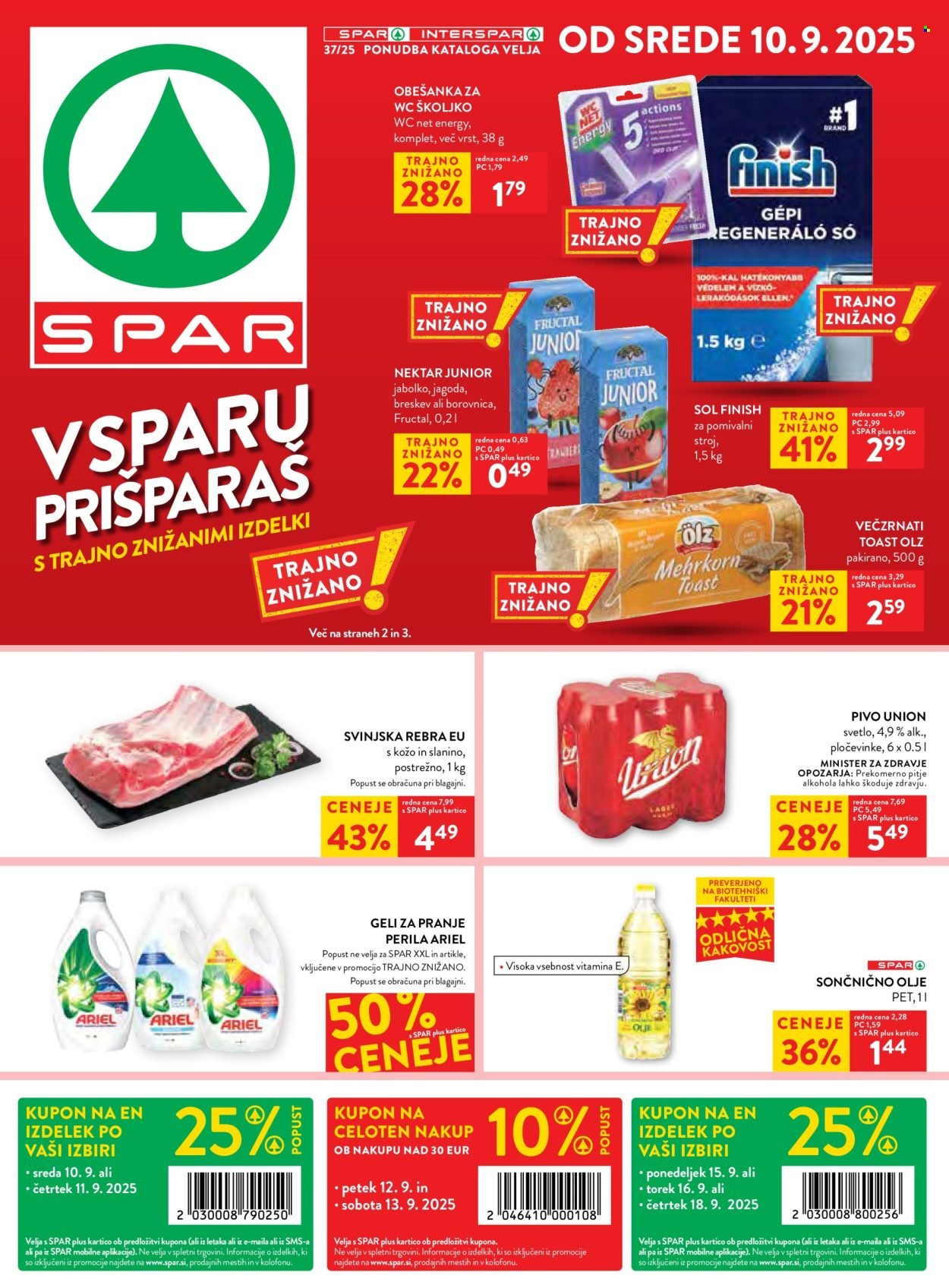 SPAR katalog - Od srede, 10. 9. 2025 (2025-09-10 - 2025-09-16)