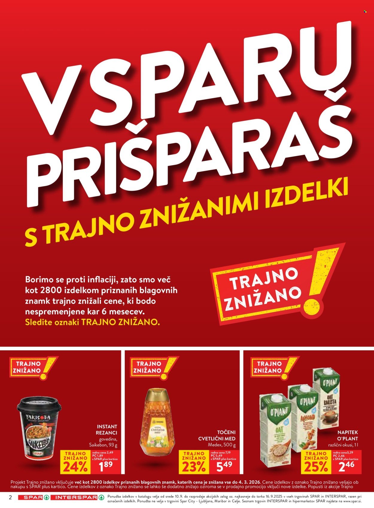 SPAR katalog - Od srede, 10. 9. 2025 (2025-09-10 - 2025-09-16)