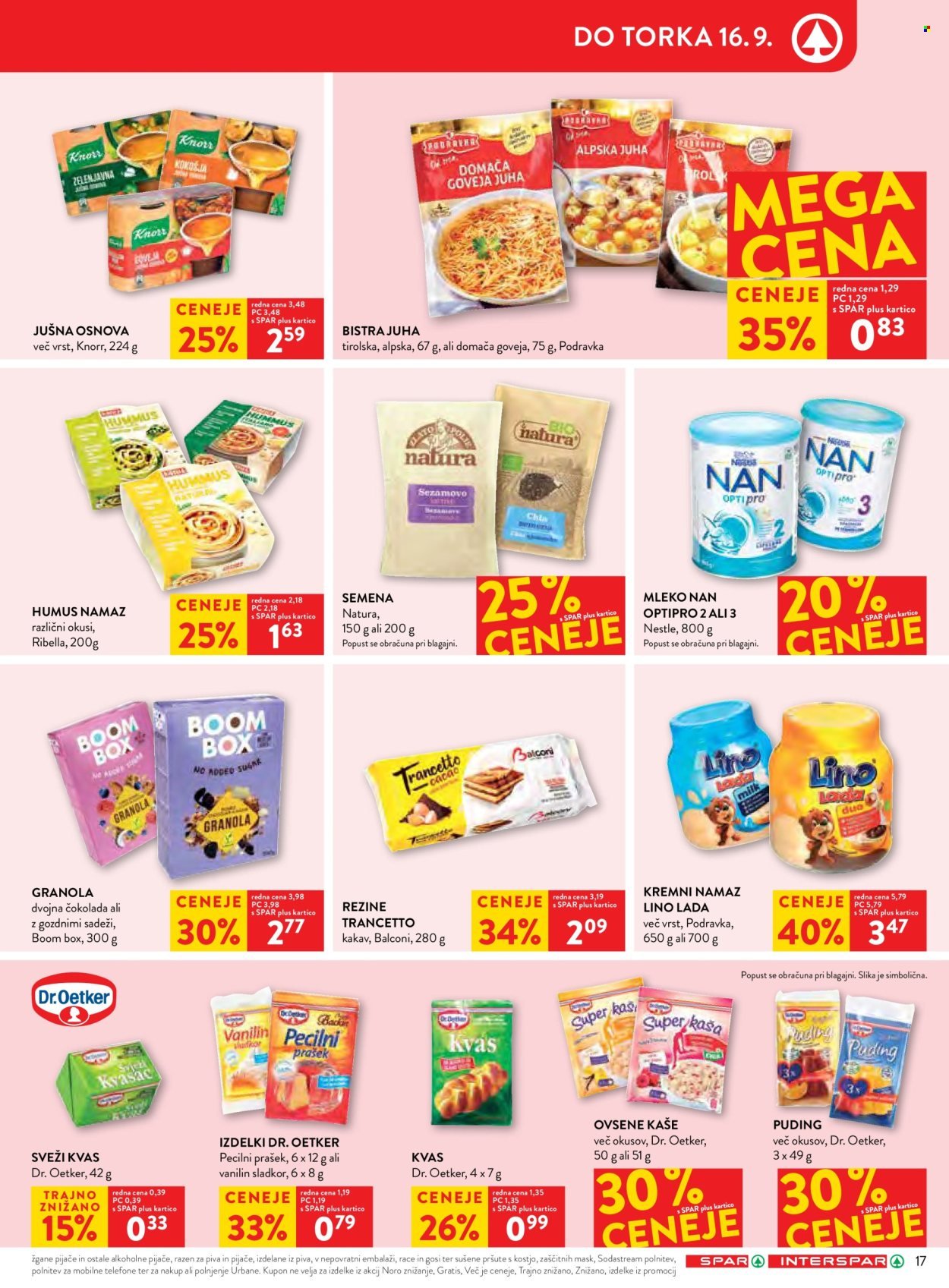 SPAR katalog - Od srede, 10. 9. 2025 (2025-09-10 - 2025-09-16)