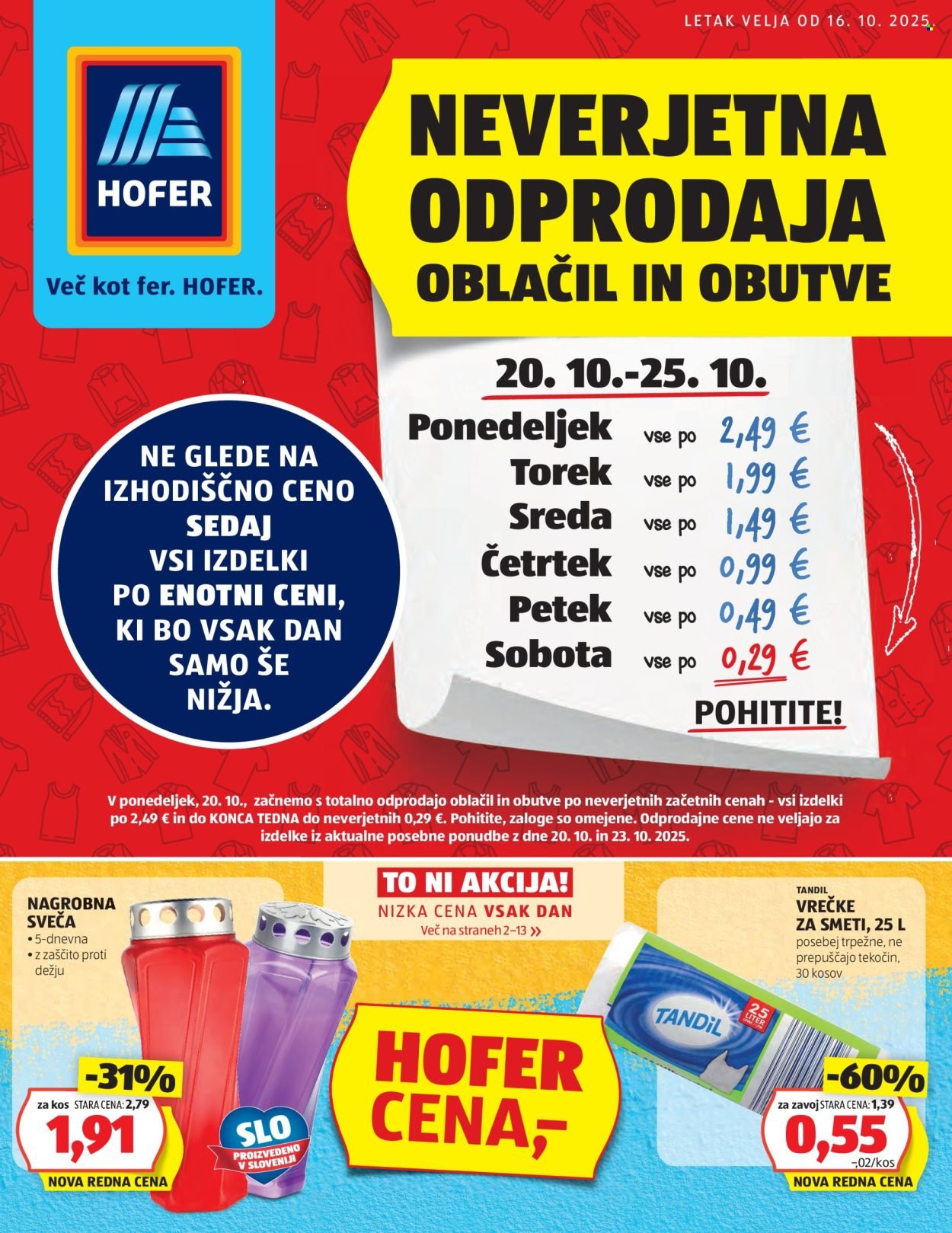 HOFER katalog - Od četrtka, 16. 10. 2025 (2025-10-16 - 2025-10-23)