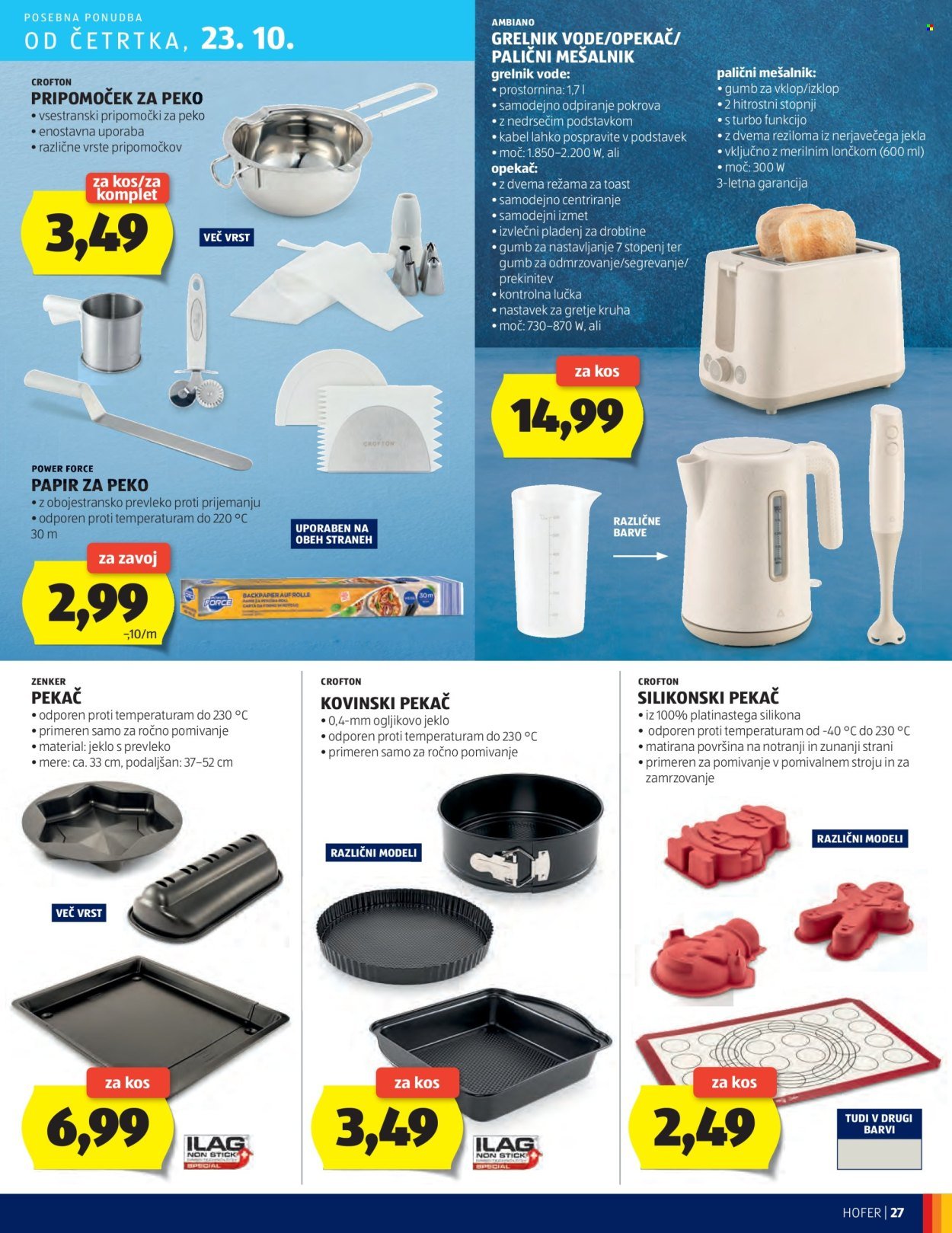HOFER katalog - Od četrtka, 16. 10. 2025 (2025-10-16 - 2025-10-23)