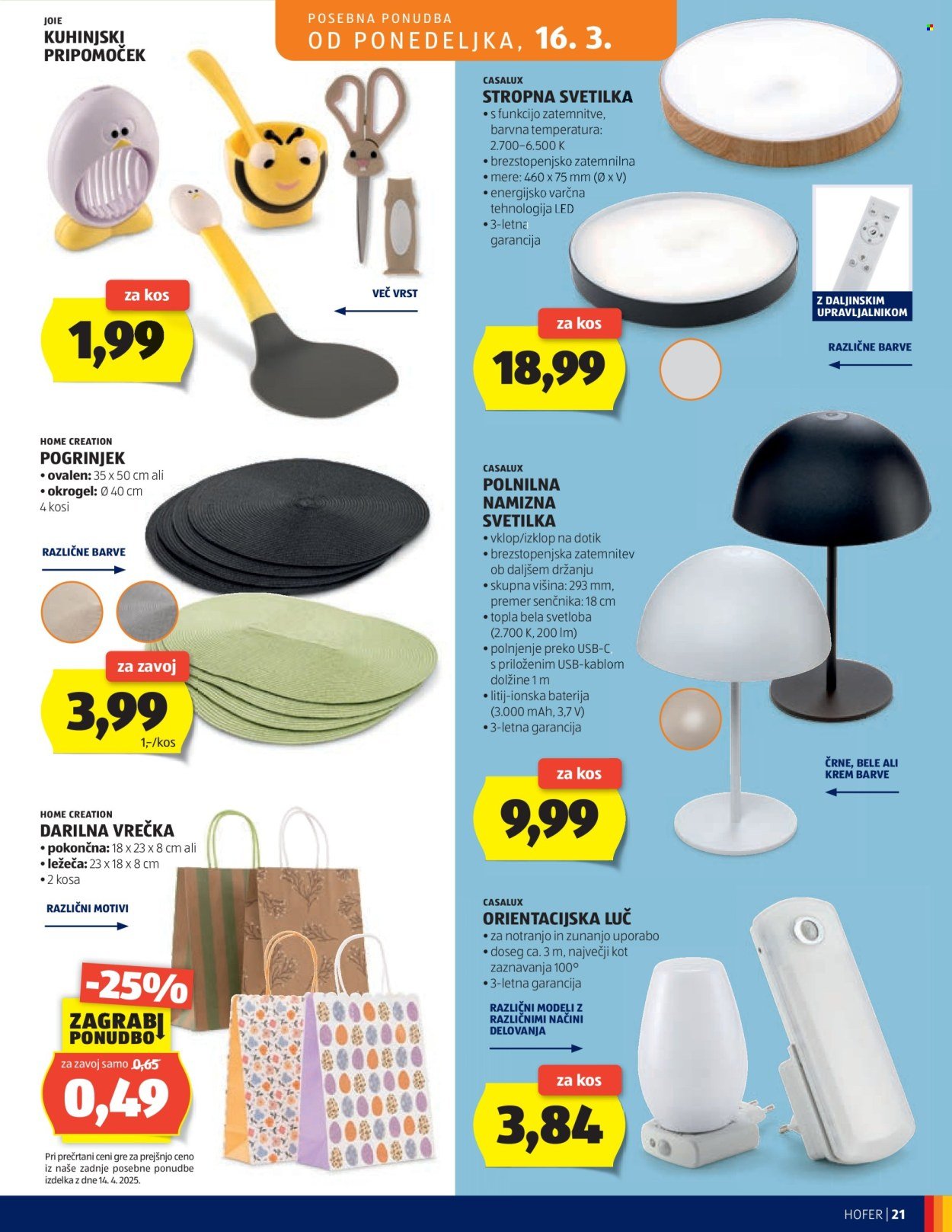 HOFER katalog - Od srede, 11. 3. 2026 (2026-03-11 - 2026-03-19)