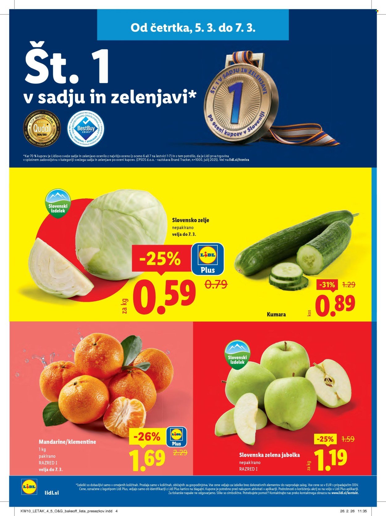 LIDL katalog - Od četrtka, 5. 3. 2026 (2026-03-05 - 2026-03-11)