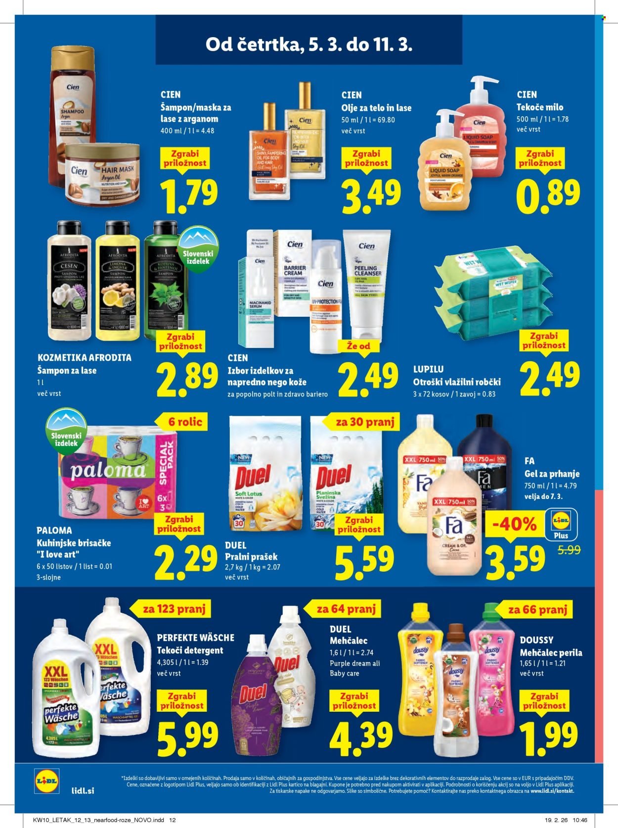LIDL katalog - Od četrtka, 5. 3. 2026 (2026-03-05 - 2026-03-11)