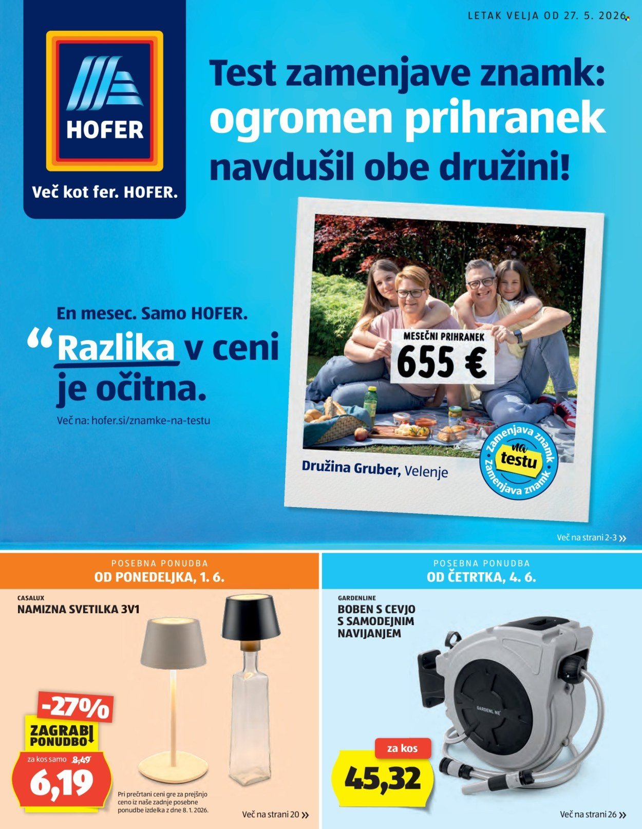HOFER katalog - Od srede, 27. 5. 2026