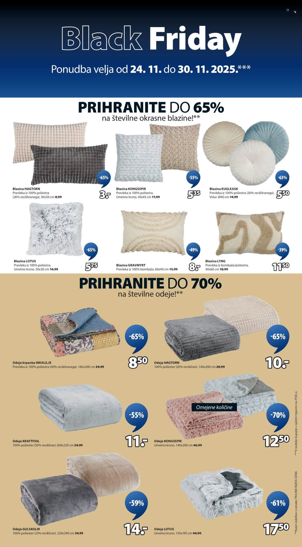 JYSK katalog - Od ponedeljek, 24. 11. 2025 (2025-11-24 - 2025-11-30)