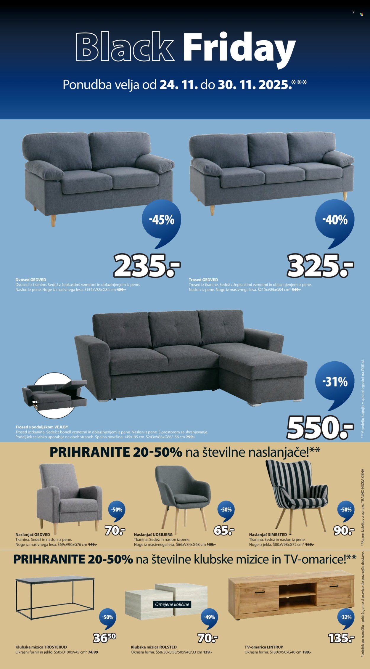 JYSK katalog - Od ponedeljek, 24. 11. 2025 (2025-11-24 - 2025-11-30)