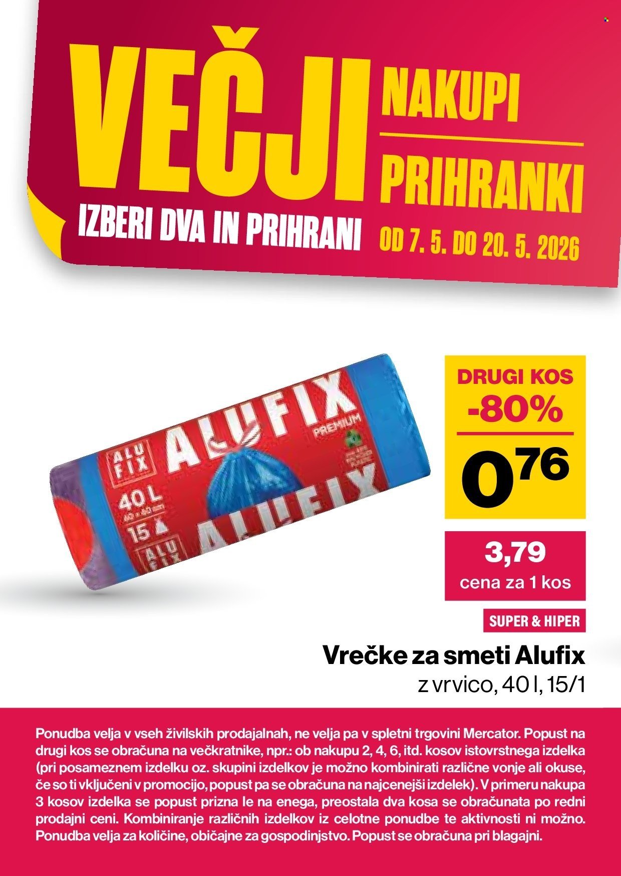 MERCATOR katalog - Katalog Veliki nakupi, veliki prihranki (2026-05-07 - 2026-05-20)