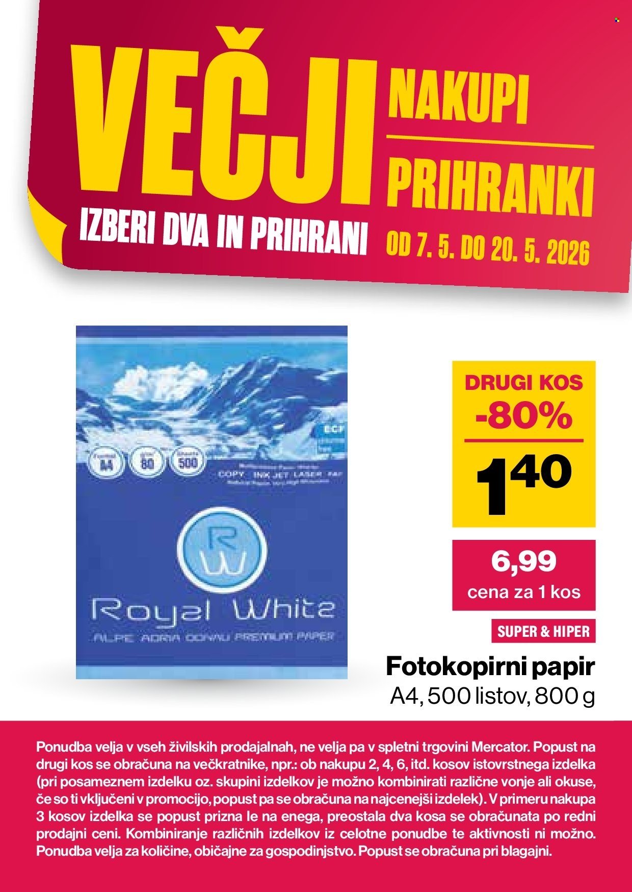 MERCATOR katalog - Katalog Veliki nakupi, veliki prihranki (2026-05-07 - 2026-05-20)