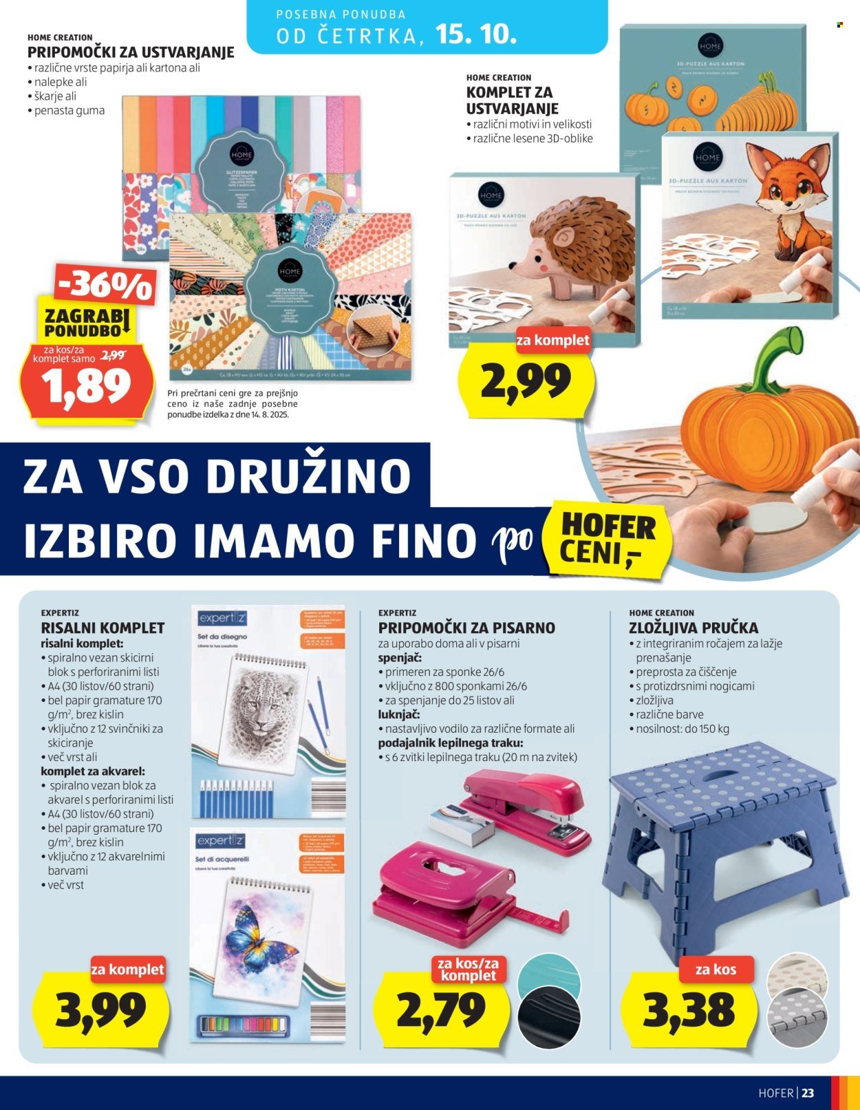 HOFER katalog - Od srede, 7. 10. 2026