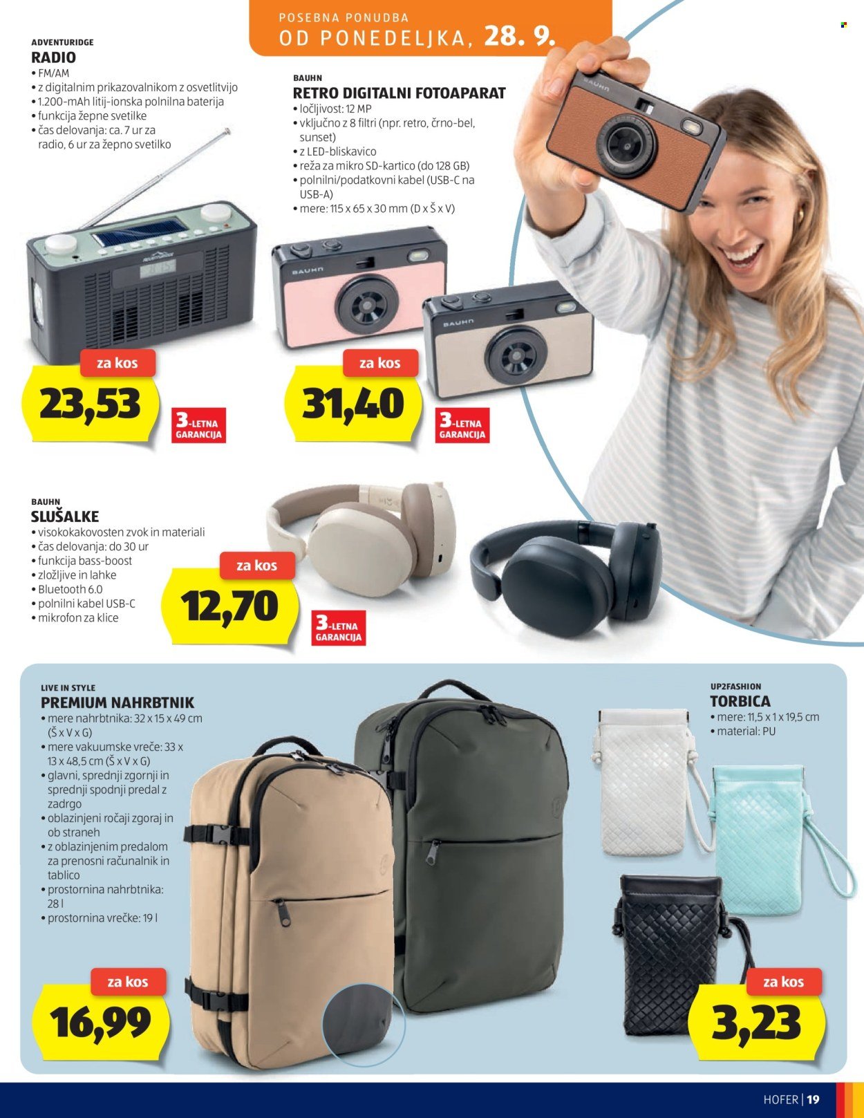 HOFER katalog - Od srede, 23. 9. 2026