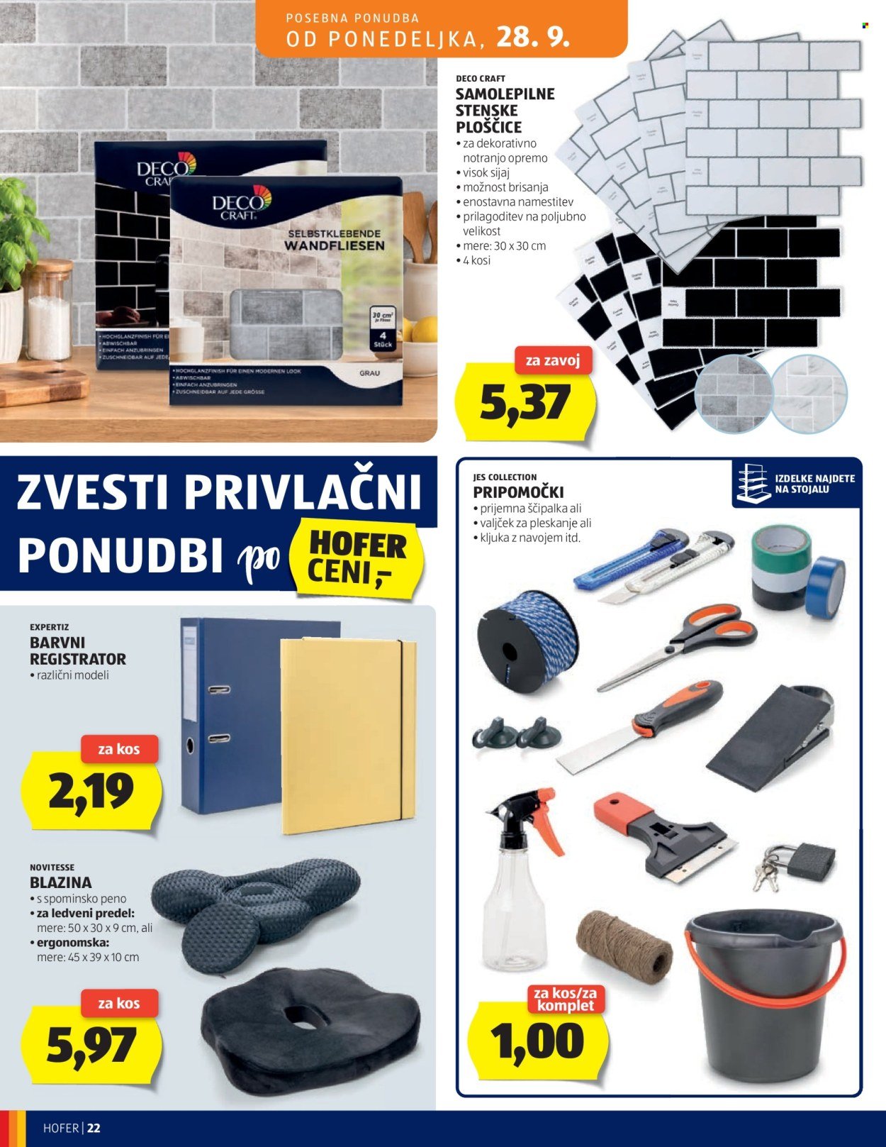 HOFER katalog - Od srede, 23. 9. 2026
