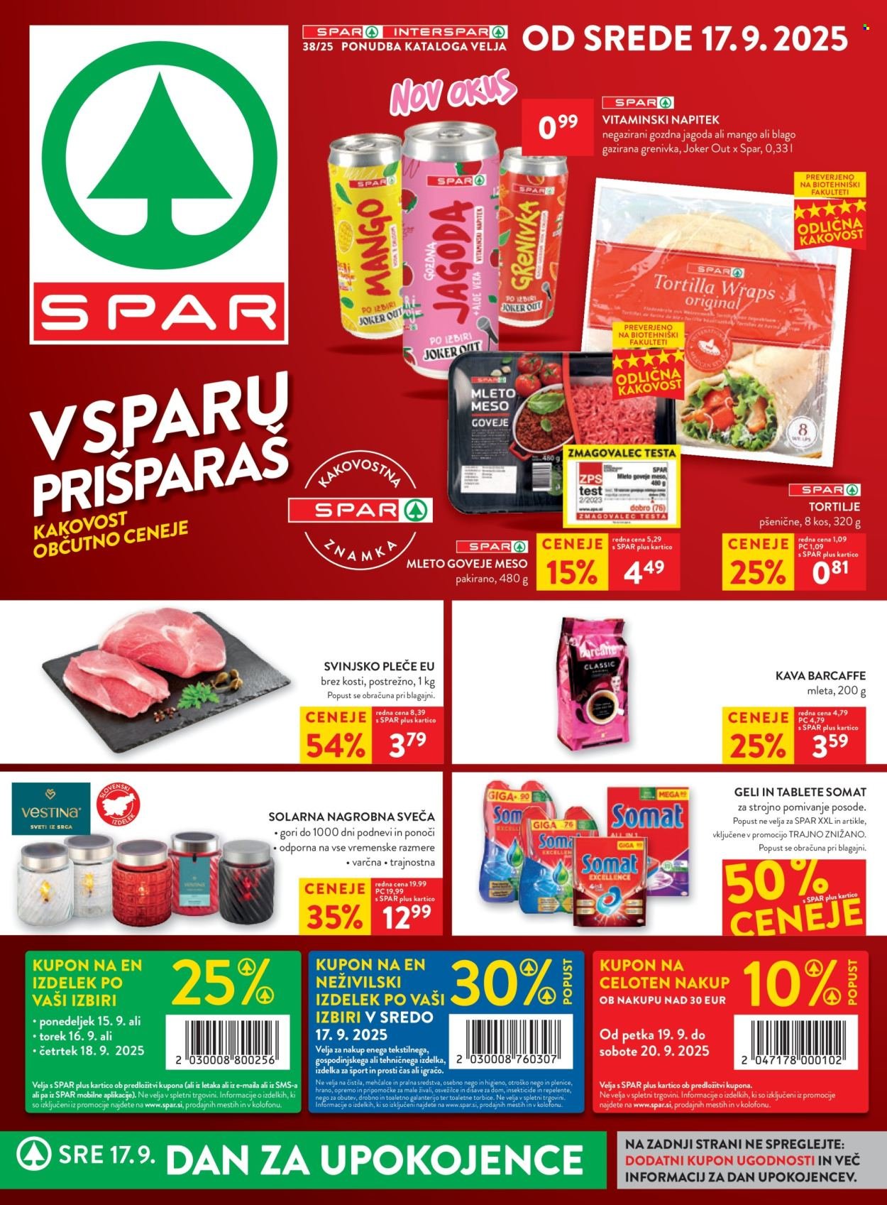 SPAR katalog - Od srede, 17. 9. 2025 (2025-09-17 - 2025-09-30)