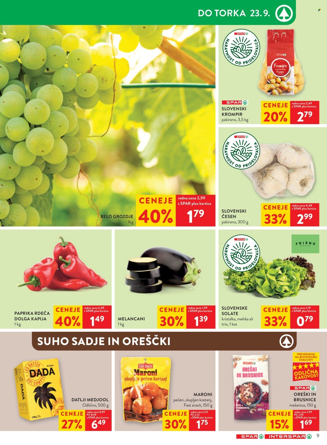 SPAR katalog - Od srede, 17. 9. 2025 (2025-09-17 - 2025-09-30)