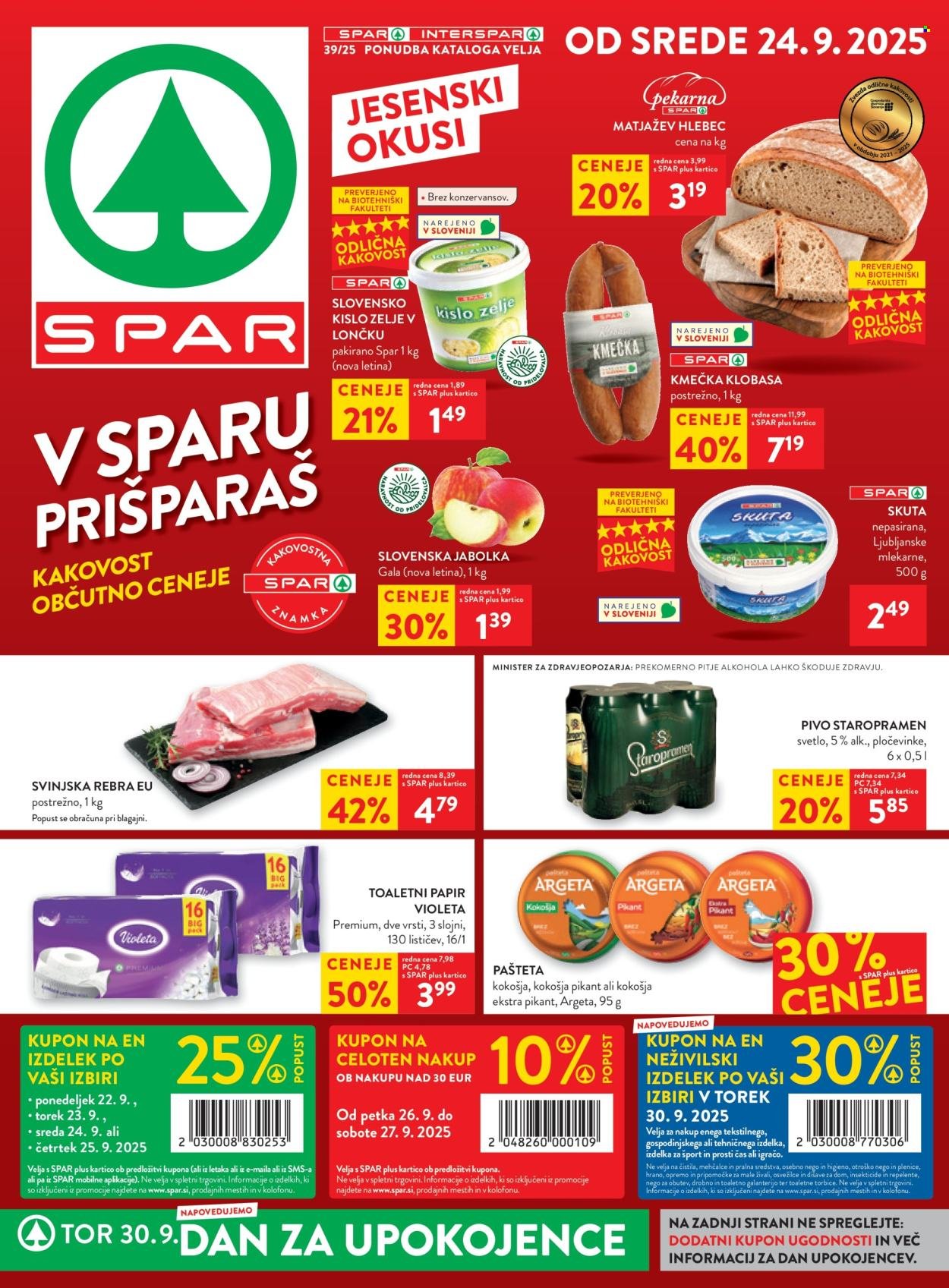 SPAR katalog - Od srede, 24. 9. 2025 (2025-09-24 - 2025-09-30)