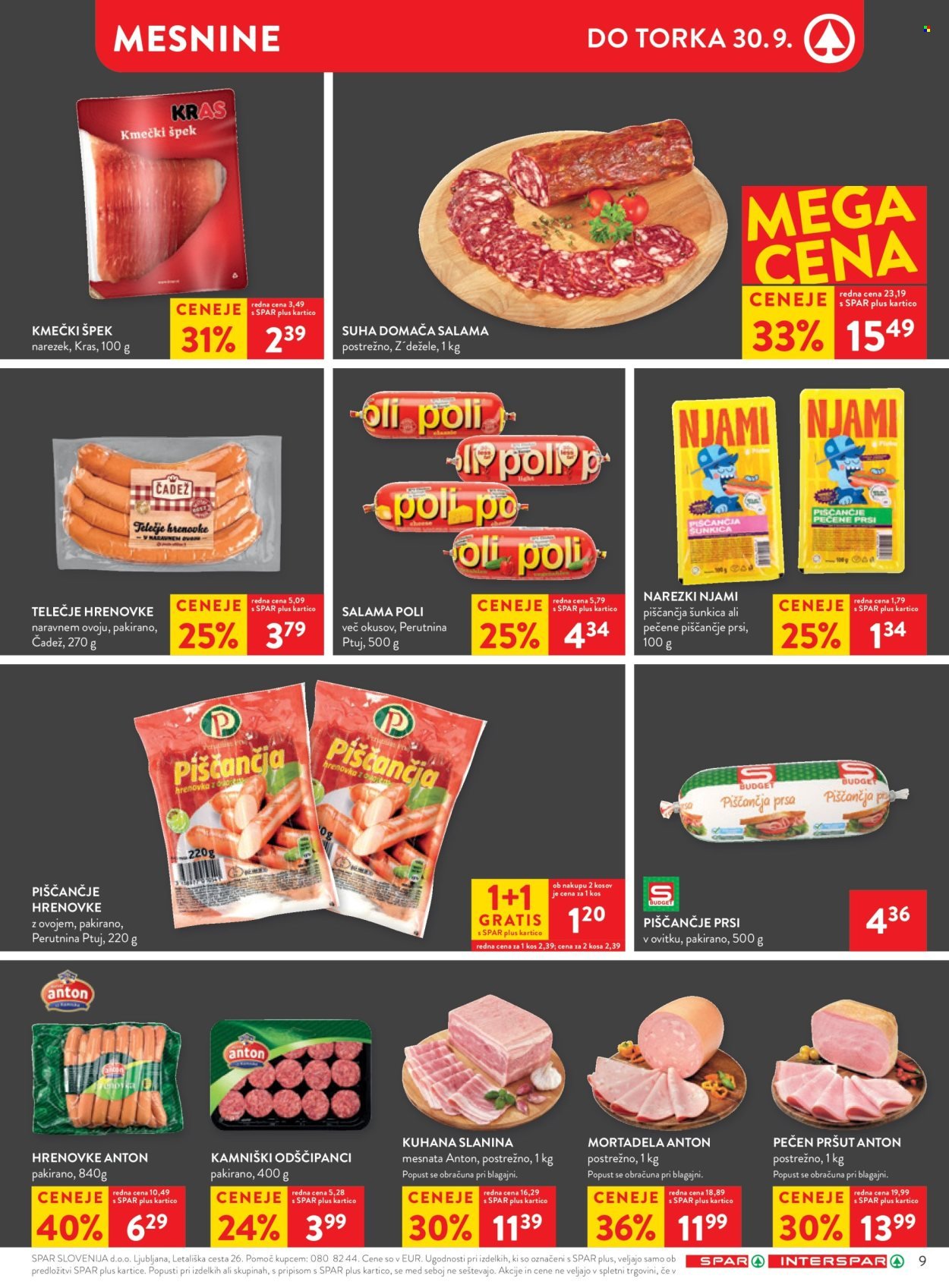 SPAR katalog - Od srede, 24. 9. 2025 (2025-09-24 - 2025-09-30)