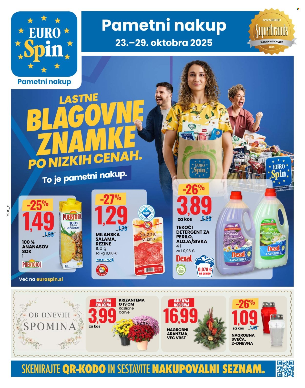 EUROSPIN katalog - Od četrtka, 23. 10. 2025 (2025-10-23 - 2025-10-29)