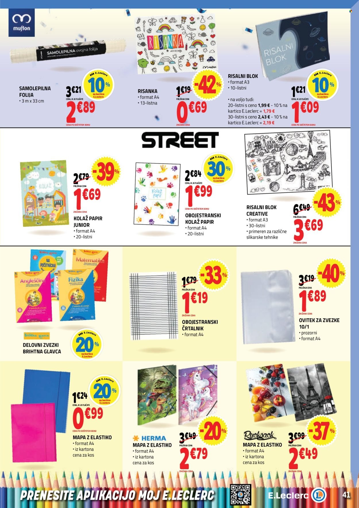 E.LECLERC katalog - Katalog vse za šolo