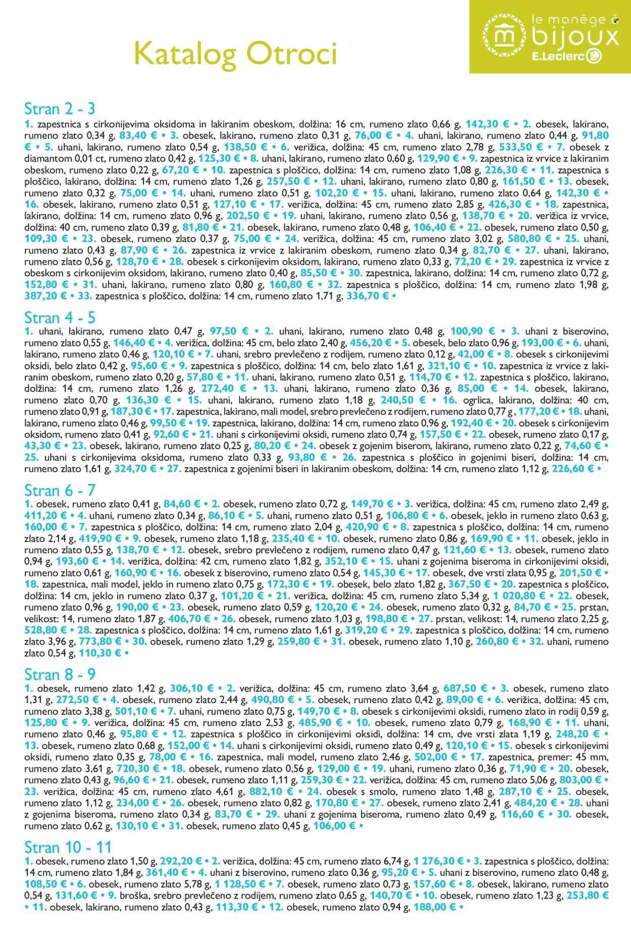 E.LECLERC katalog - Katalog Zlatarna Otroci (2026-02-17 - 2026-12-31)