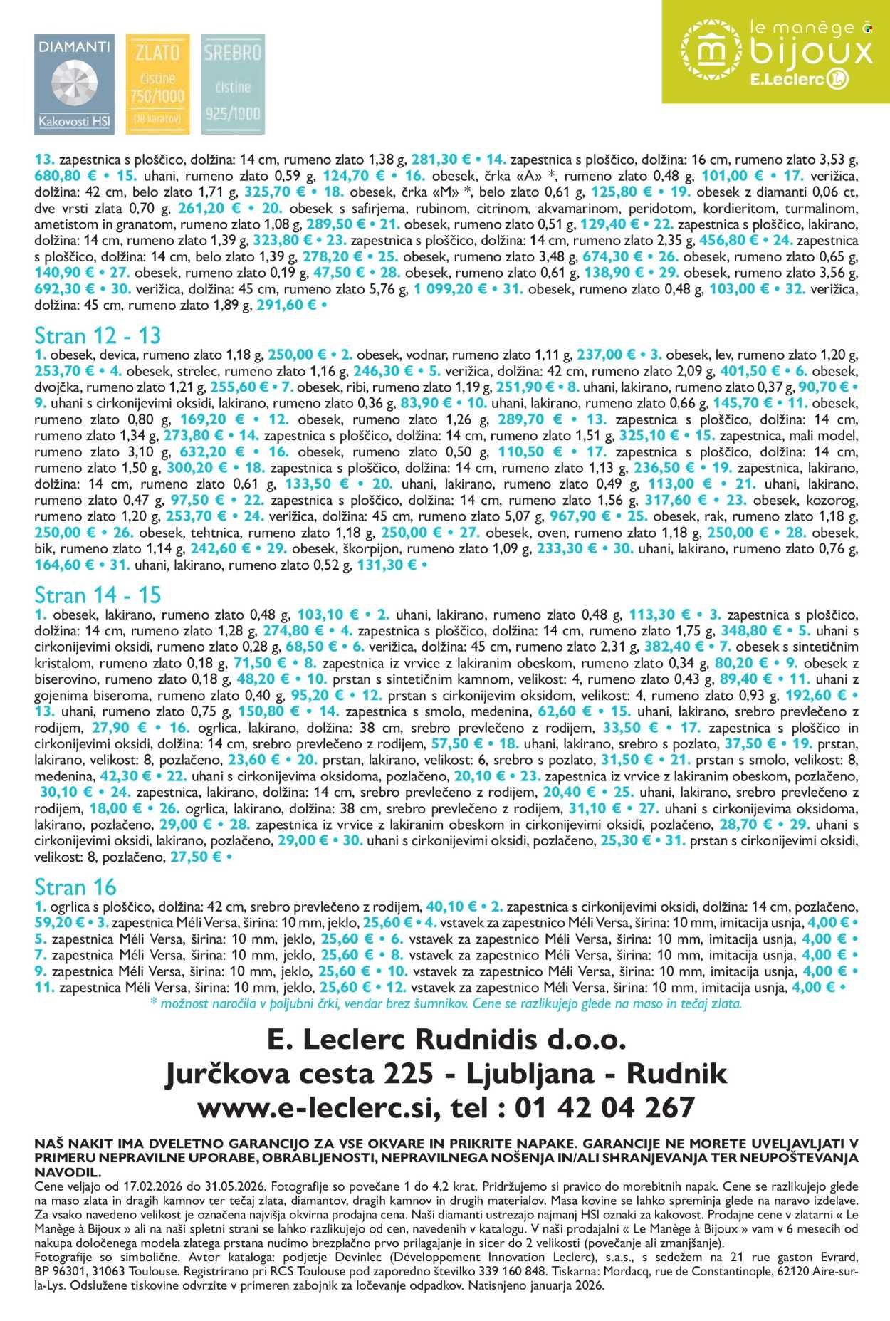 E.LECLERC katalog - Katalog Zlatarna Otroci (2026-02-17 - 2026-12-31)