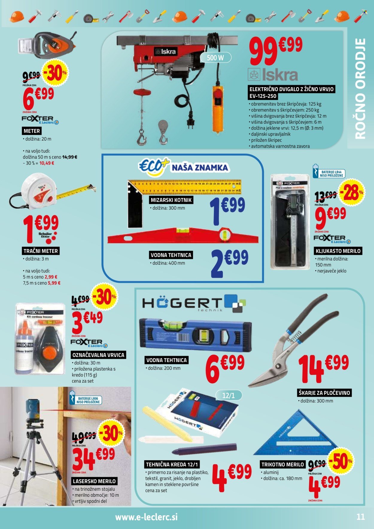 E.LECLERC katalog - Vse za mojstre (2026-02-11 - 2026-02-21)