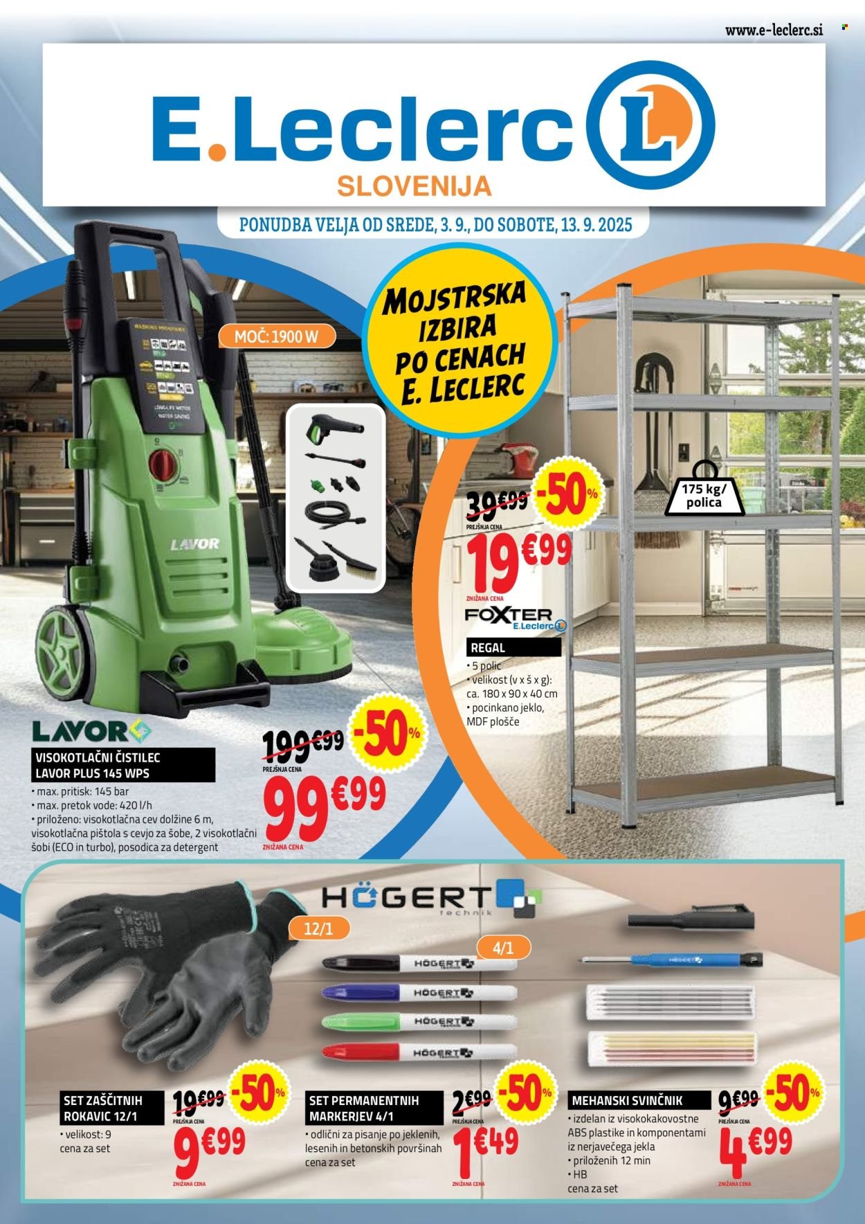 E.LECLERC katalog - Vse za mojstre (2025-09-03 - 2025-09-13)