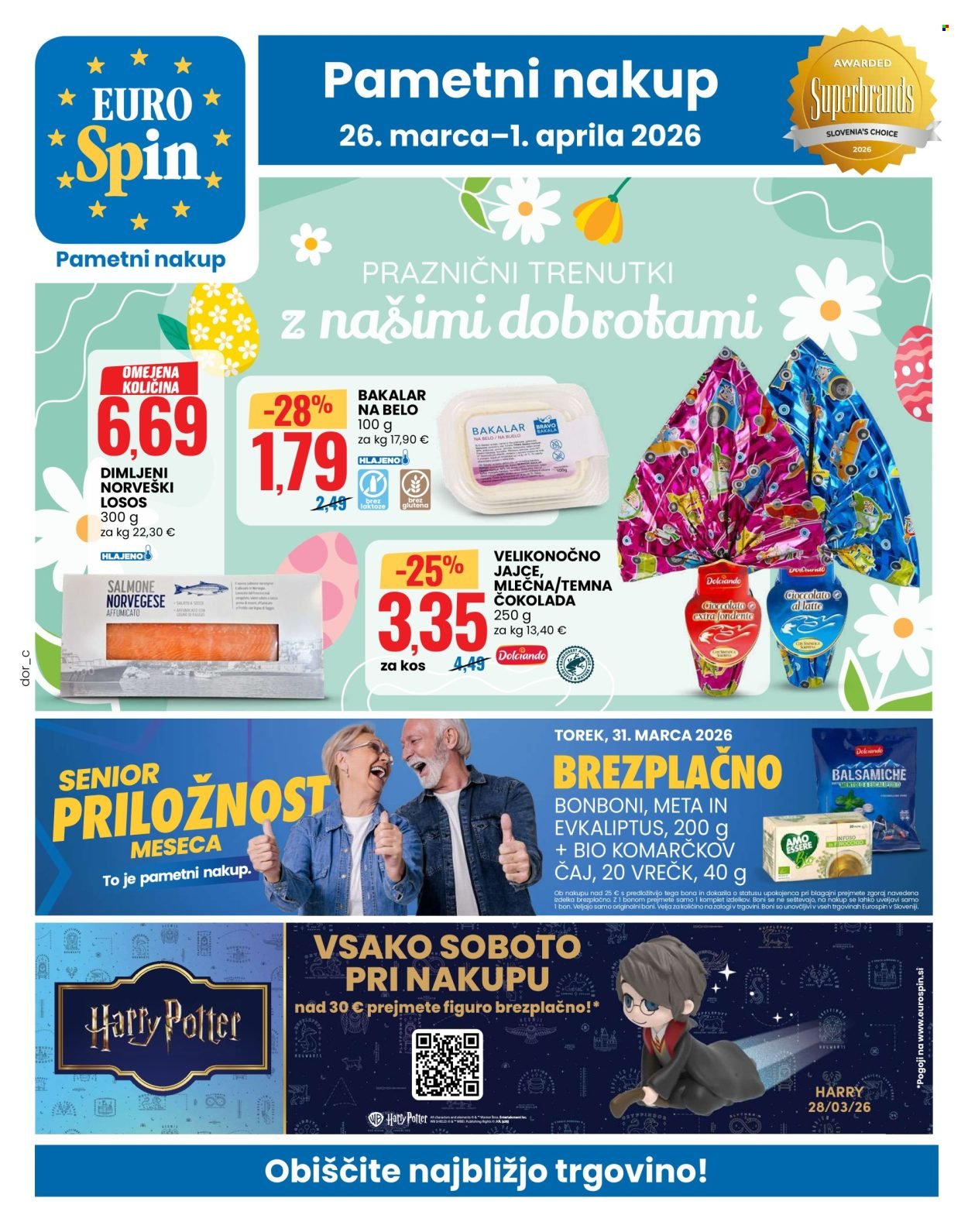 EUROSPIN katalog - Praznični trenutki z našimi dobrotami (2026-03-26 - 2026-04-01)