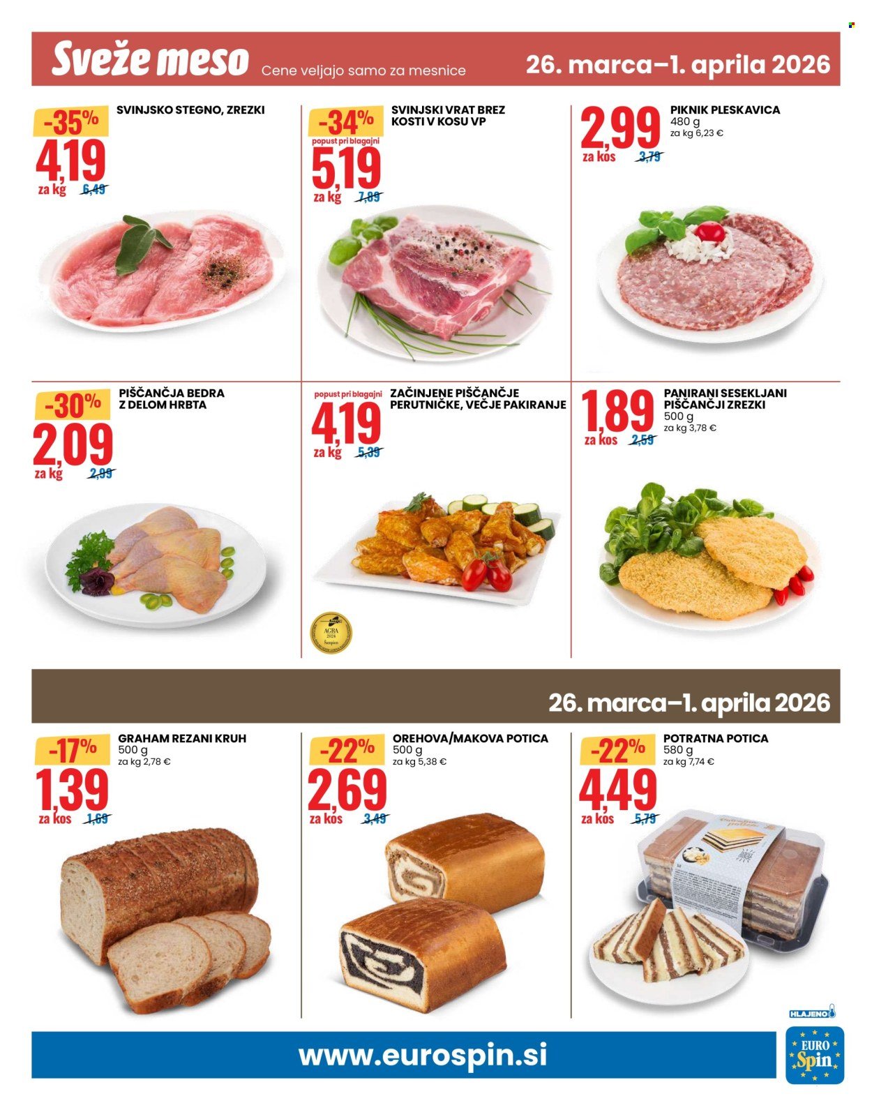 EUROSPIN katalog - Praznični trenutki z našimi dobrotami (2026-03-26 - 2026-04-01)