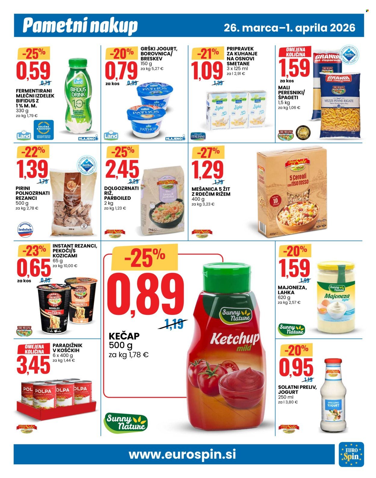 EUROSPIN katalog - Praznični trenutki z našimi dobrotami (2026-03-26 - 2026-04-01)