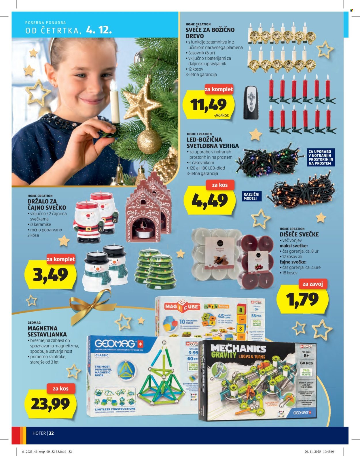 HOFER katalog - Od četrtka, 27. 11. 2025 (2025-11-27 - 2025-12-04)