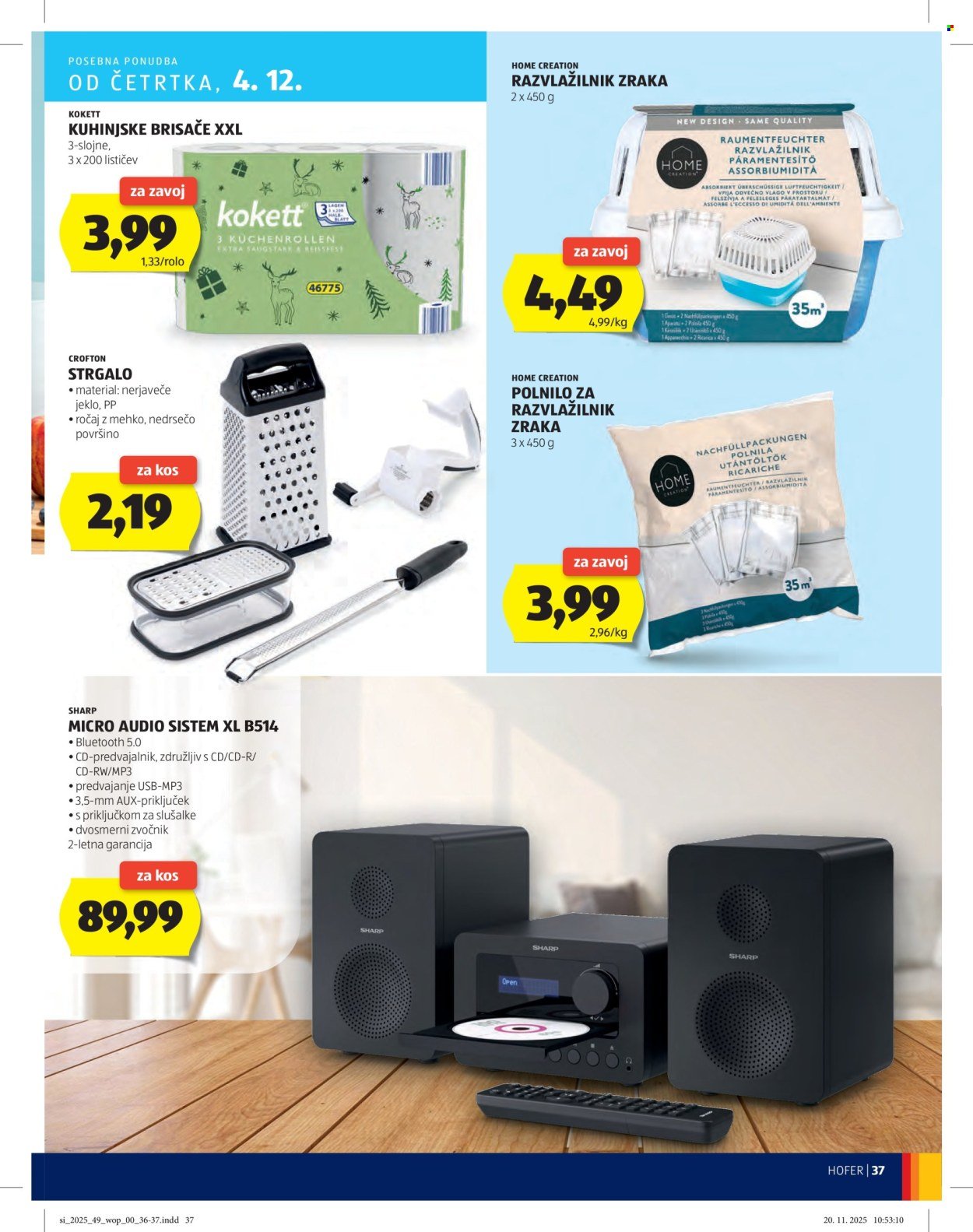 HOFER katalog - Od četrtka, 27. 11. 2025 (2025-11-27 - 2025-12-04)