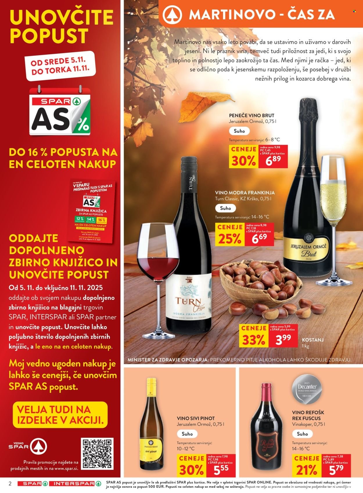 SPAR katalog - Od srede, 5. 11. 2025 (2025-11-05 - 2025-11-18)