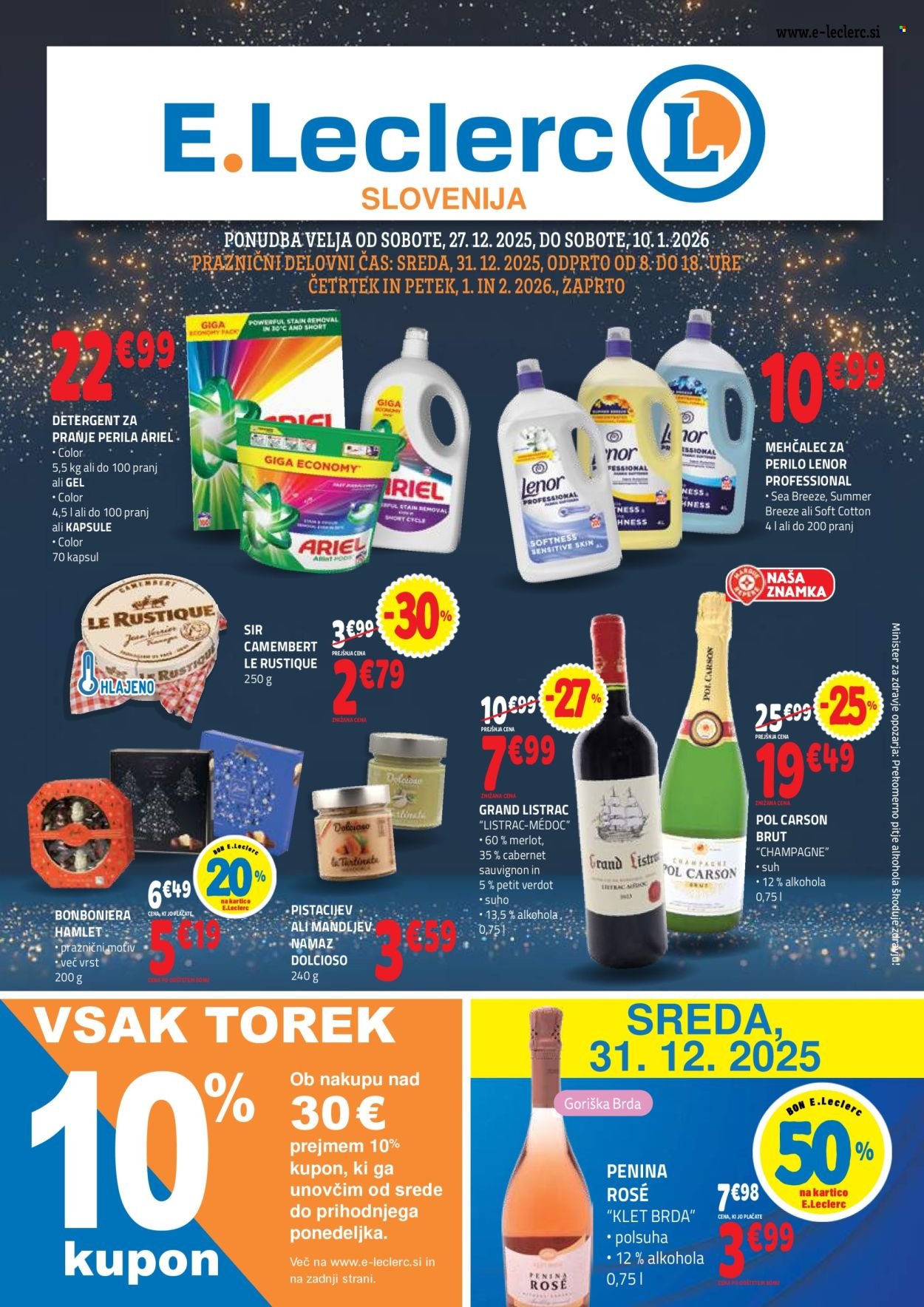 E.LECLERC katalog - Od sobote, 27. 12. 2025 (2025-12-27 - 2026-01-10)