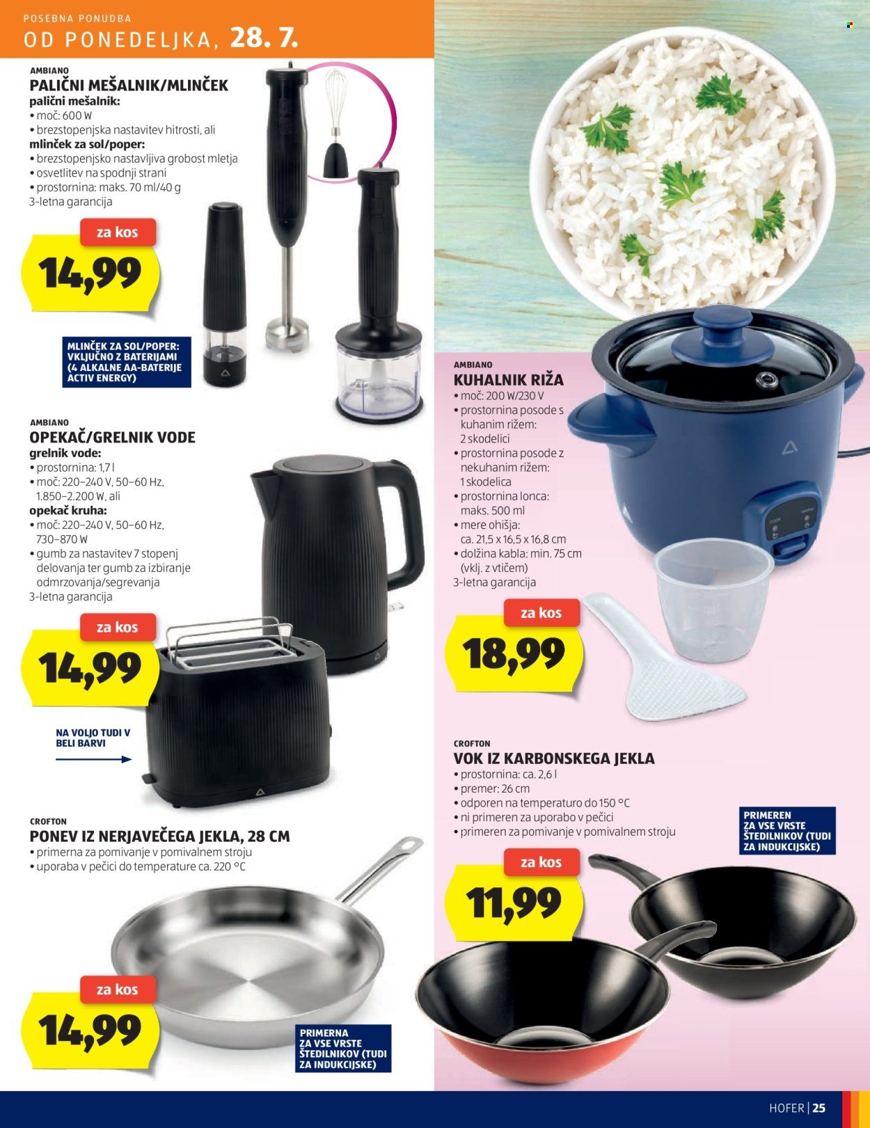 HOFER katalog - Od ponedeljek, 28. 7. 2025 (2025-07-28 - 2025-08-02)