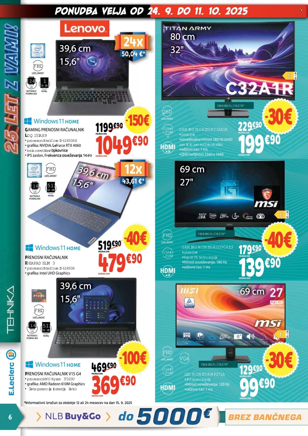 E.LECLERC katalog - E.Leclerc katalog Tehnika (2025-09-24 - 2025-10-11)