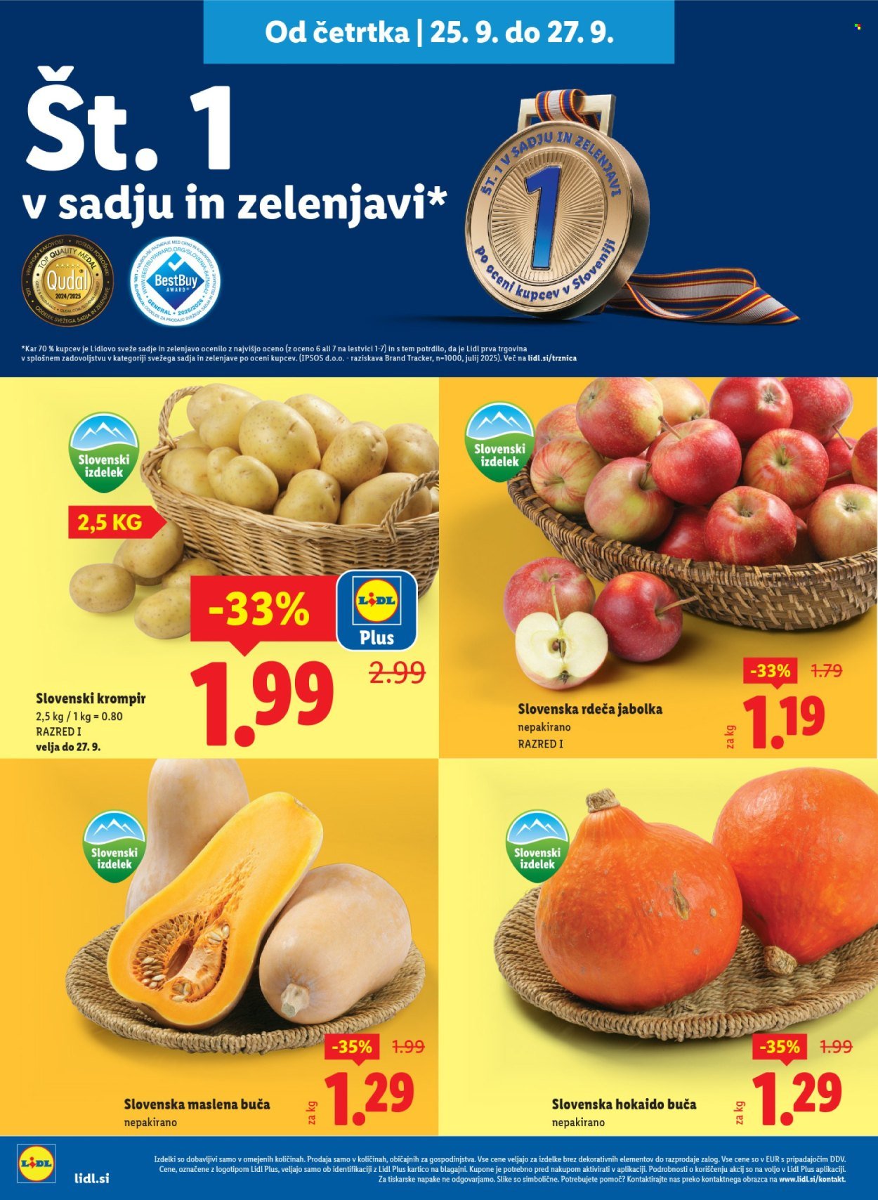 LIDL katalog - Od četrtka, 25. 9. 2025 (2025-09-25 - 2025-10-01)